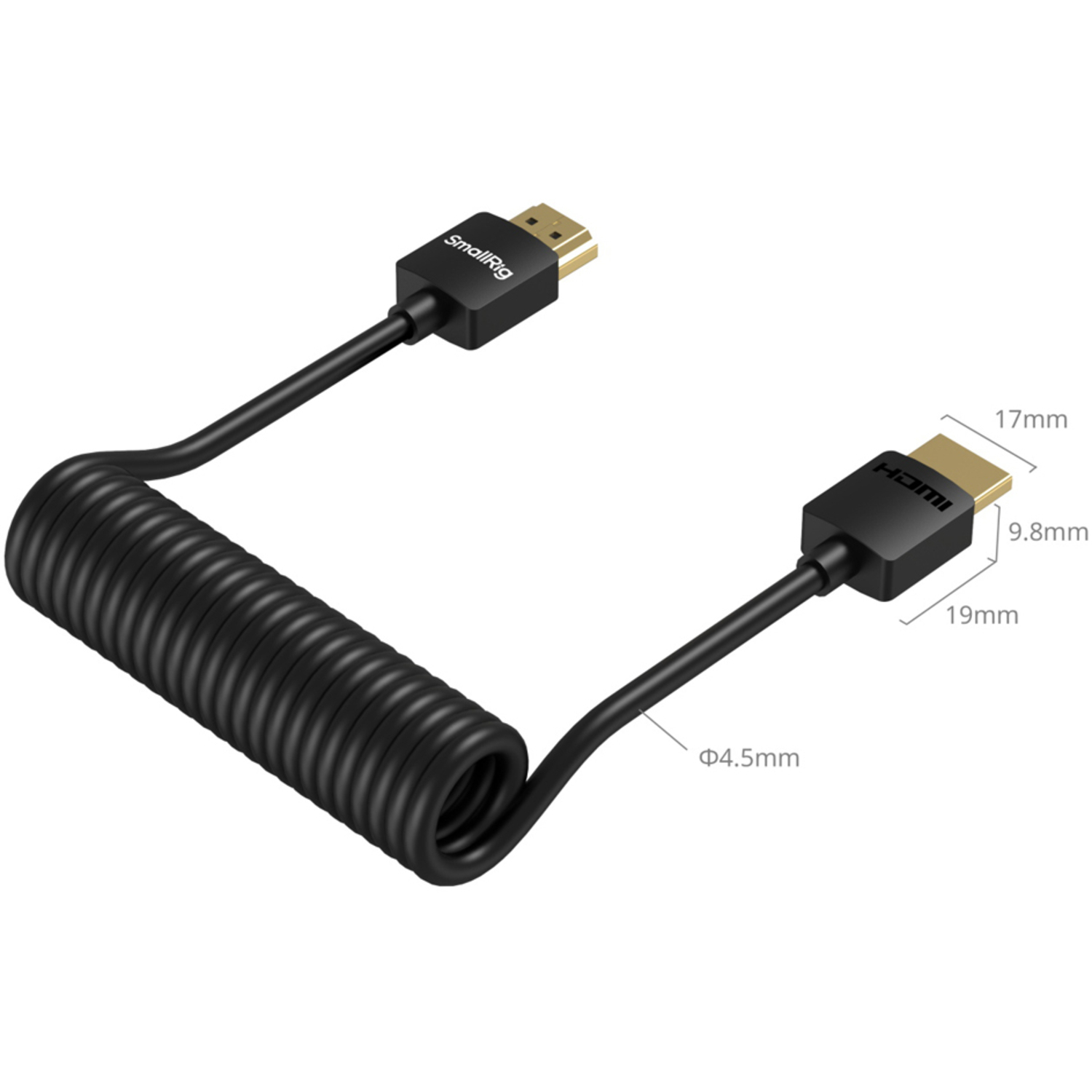 SmallRig HDMI Spiralkabel A auf A 4963 1,20m