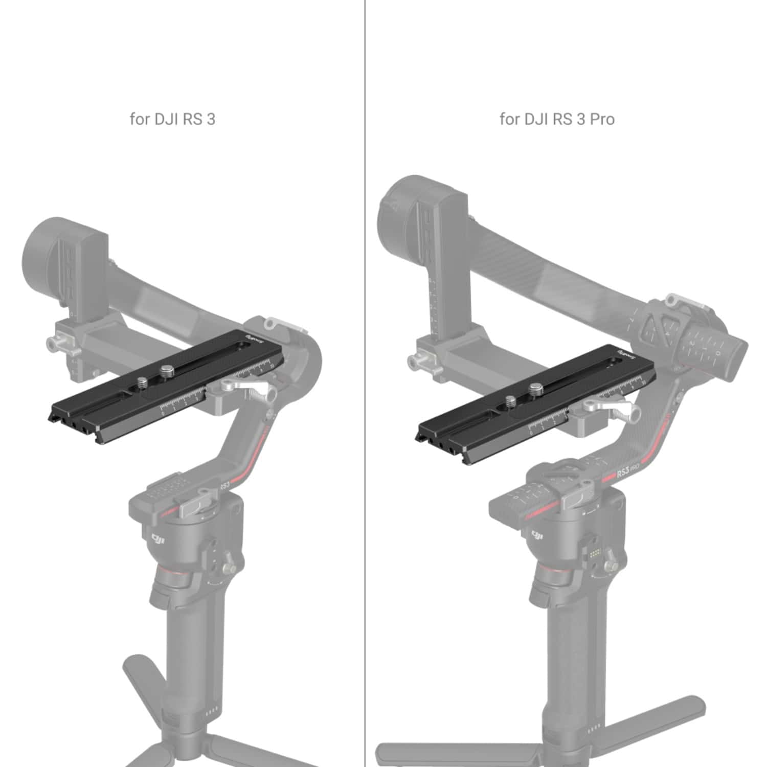SmallRig Schnellwechselplatte erweitert 3031 für DJI RS2 und Ronin-S Gimbal