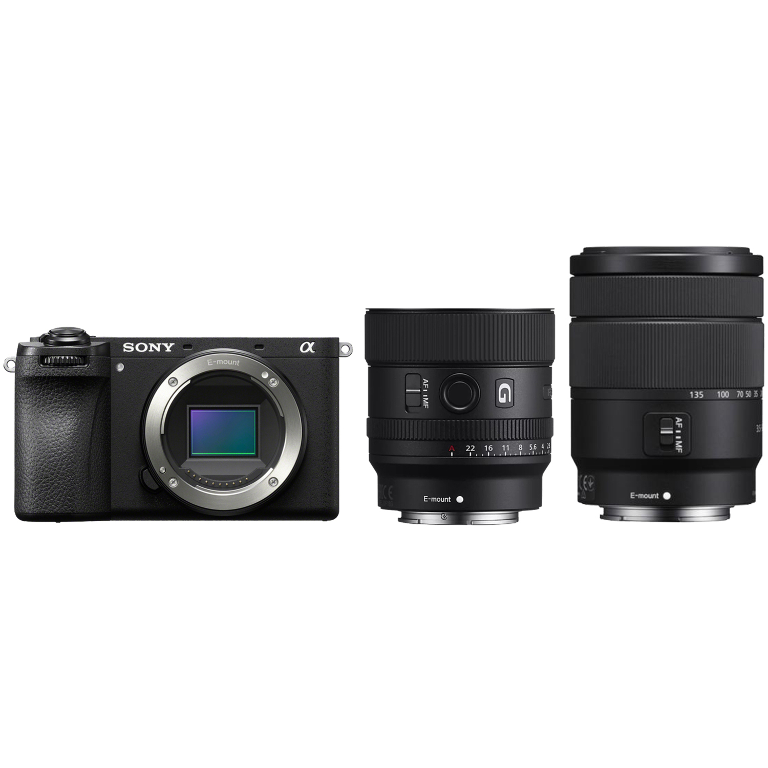 Sony Alpha 6700 mit E 18-135mm F3.5-5.6 OSS und E 15mm F1.4 G 