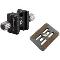 Leofoto Doppelklemme DDC-50 mit Platte BPL-50