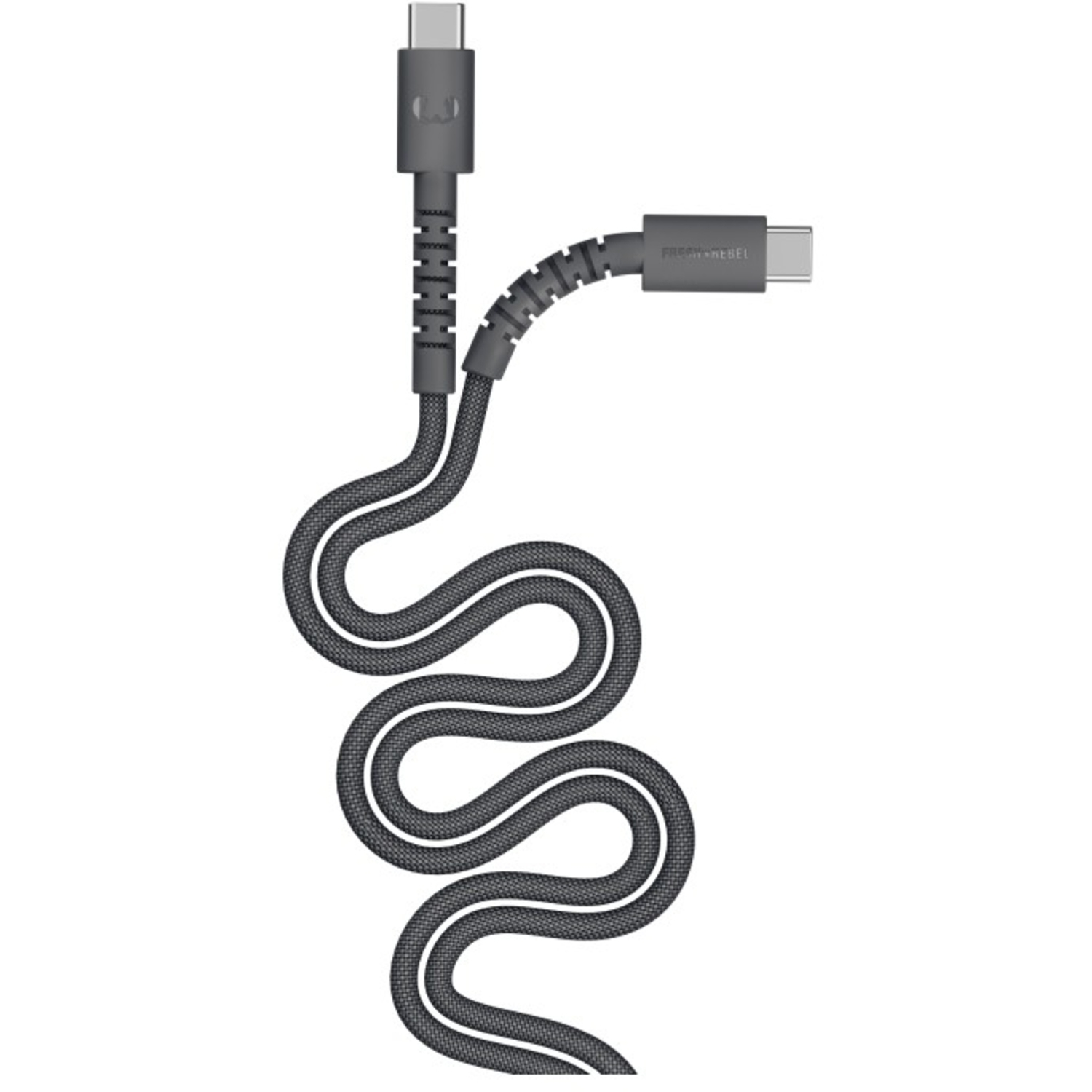 Fresh 'n Rebel Kabel FlexWave USB-C zu USB-C 100W Storm Grey 2m