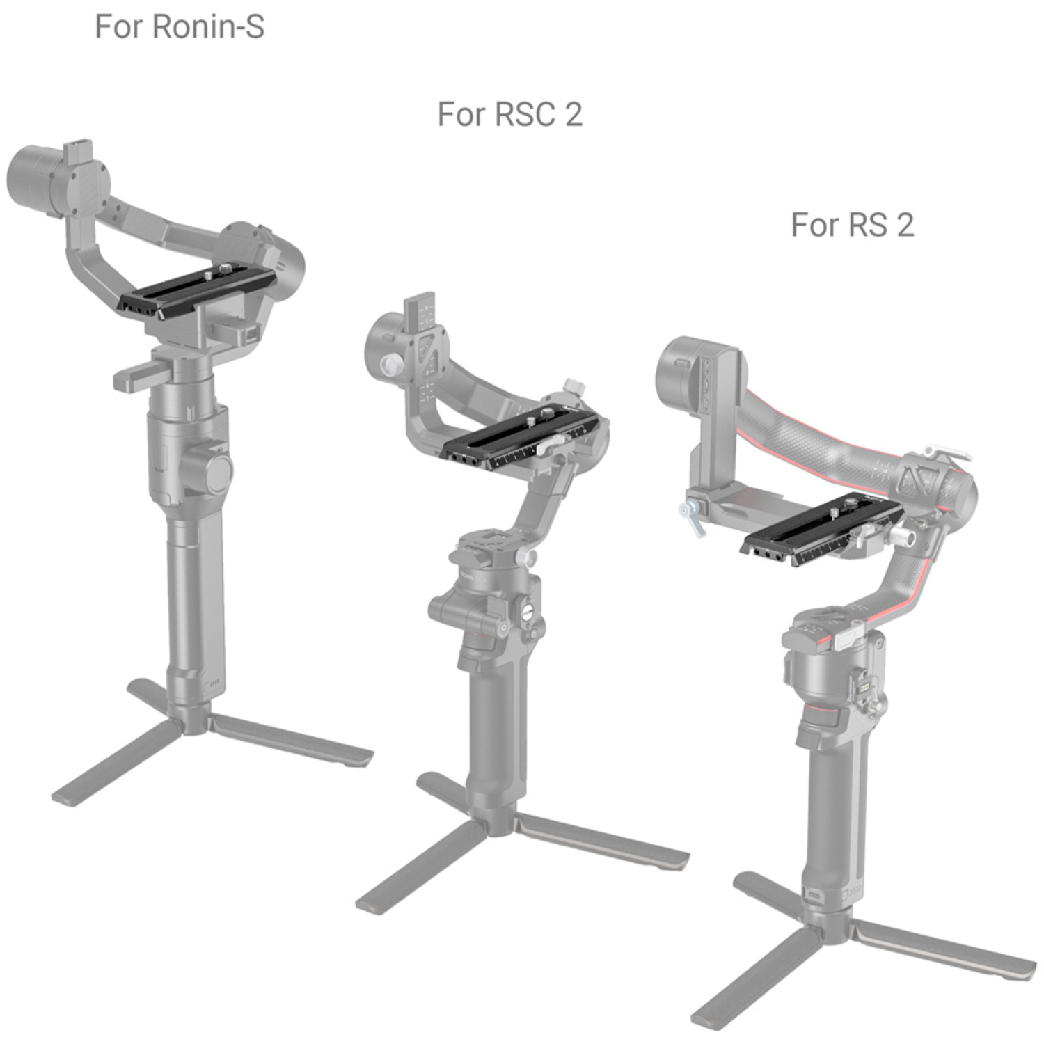 SmallRig Manfrotto Schnellwechselplatte 3158B für DJI RS 2, RSC 2, Ronin-S Gimbal 