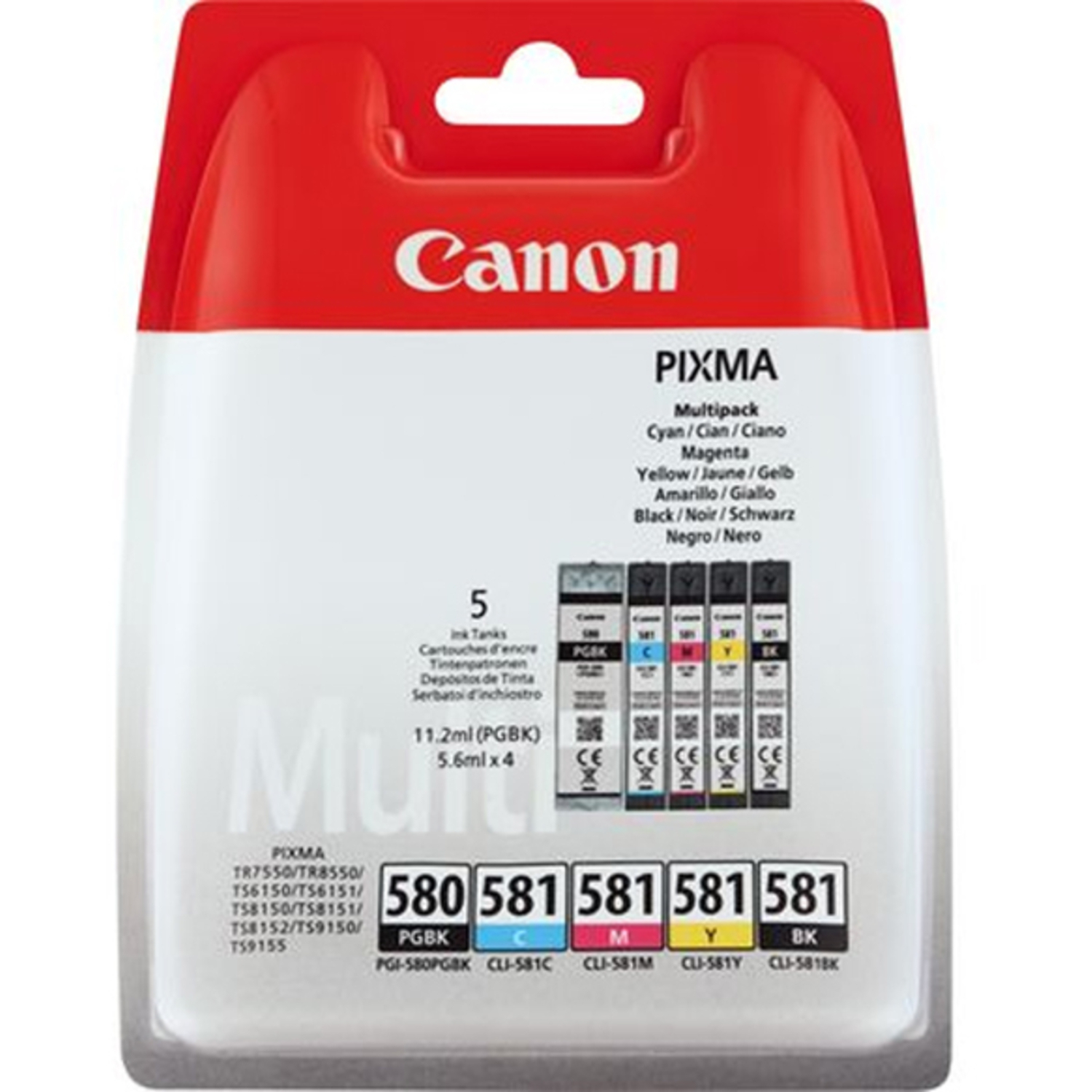 Canon PGI-580+CLI-581 C/M/Y/BK MultiPack Blister