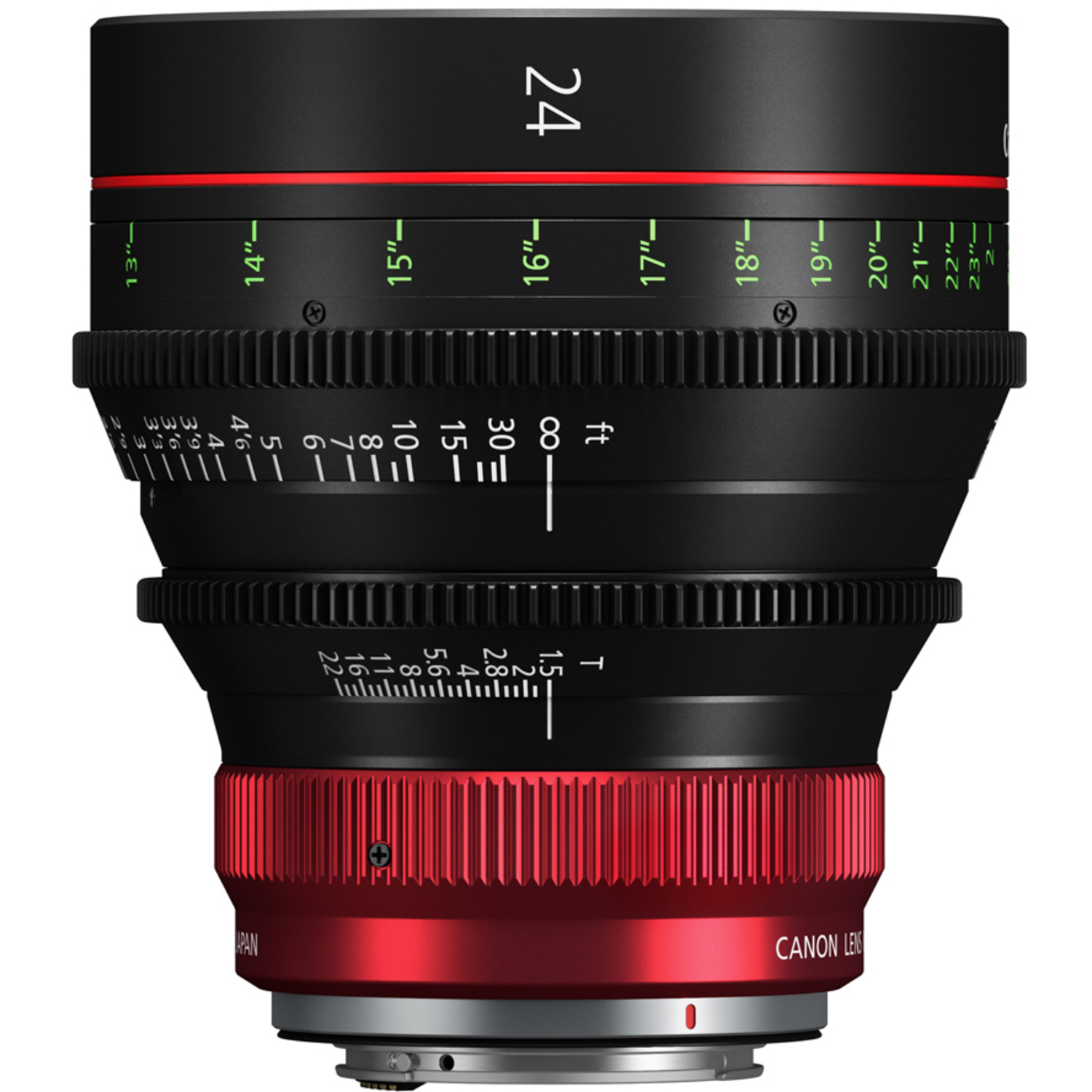 Canon CN-R 24mm T1.5 L F (Feet) RF Prime