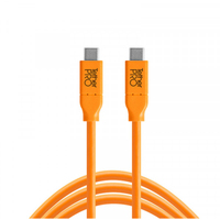 Tether Tools LeverLock mit USB-C Kabel 4,6m 5Gbps orange