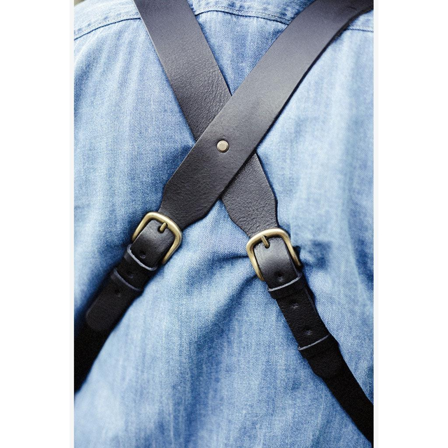 Bronkey Doppel-Kameragurt Tokyo #701 Leder Small schwarz