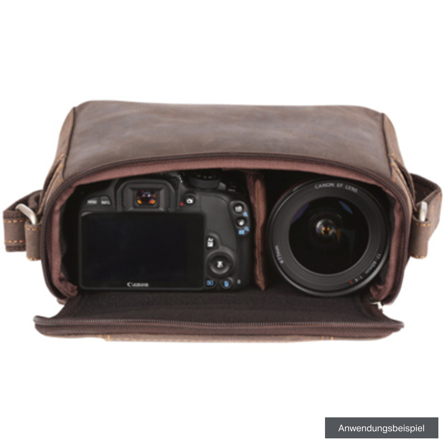 Kalahari KAAMA L-13 Leder-Fototasche