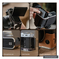 PGYTECH Leder-Kameracase Midnight Black für Fujifilm X-S20