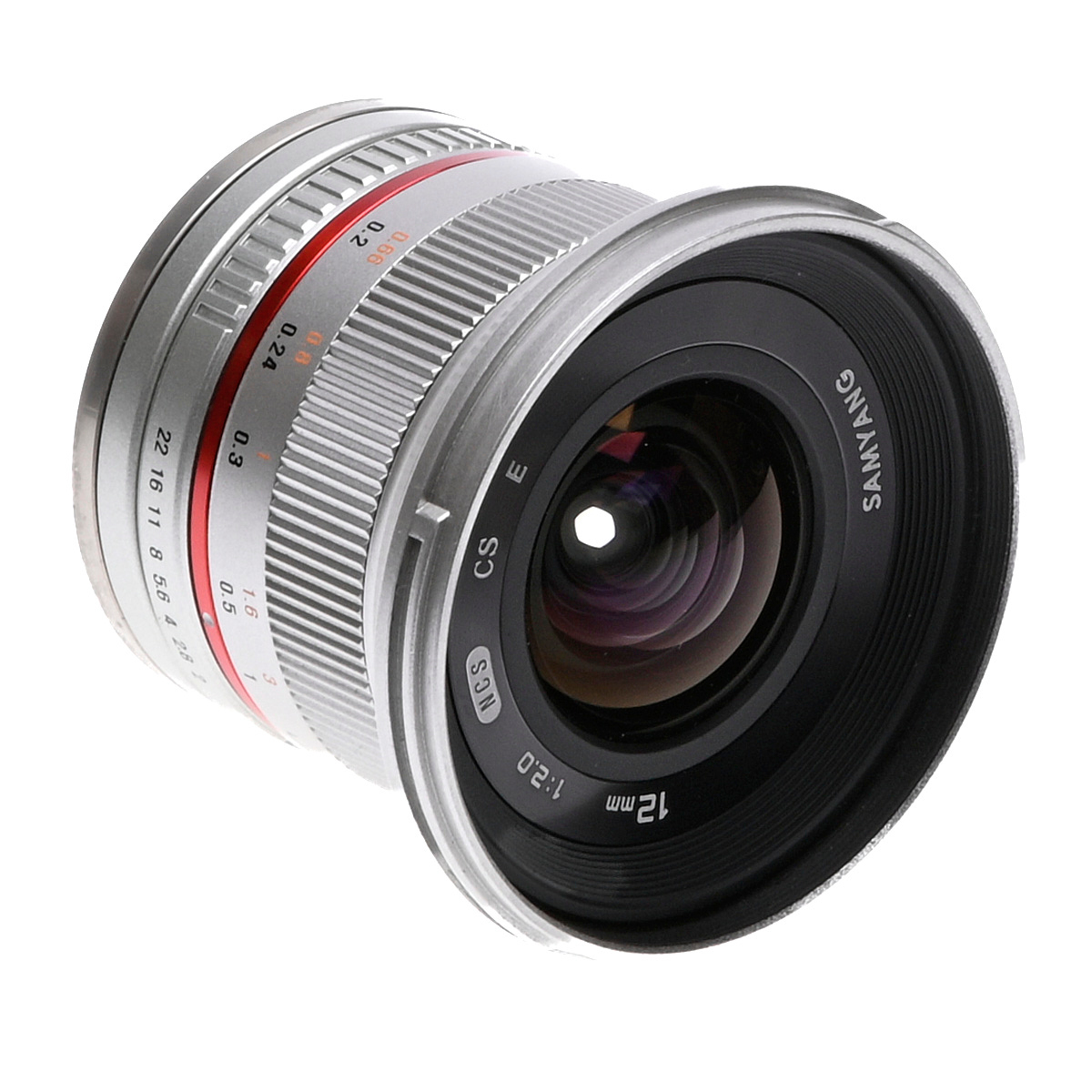 Samyang MF 12mm F2 NCS CS für Sony E-Mount silber gebraucht