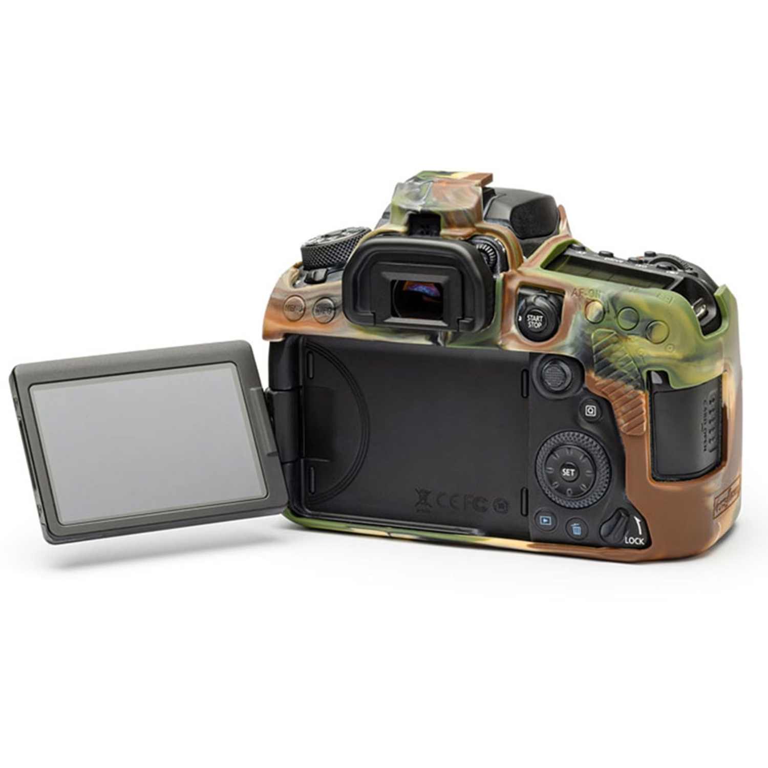 easyCover Schutzhülle Canon 90D Camouflage