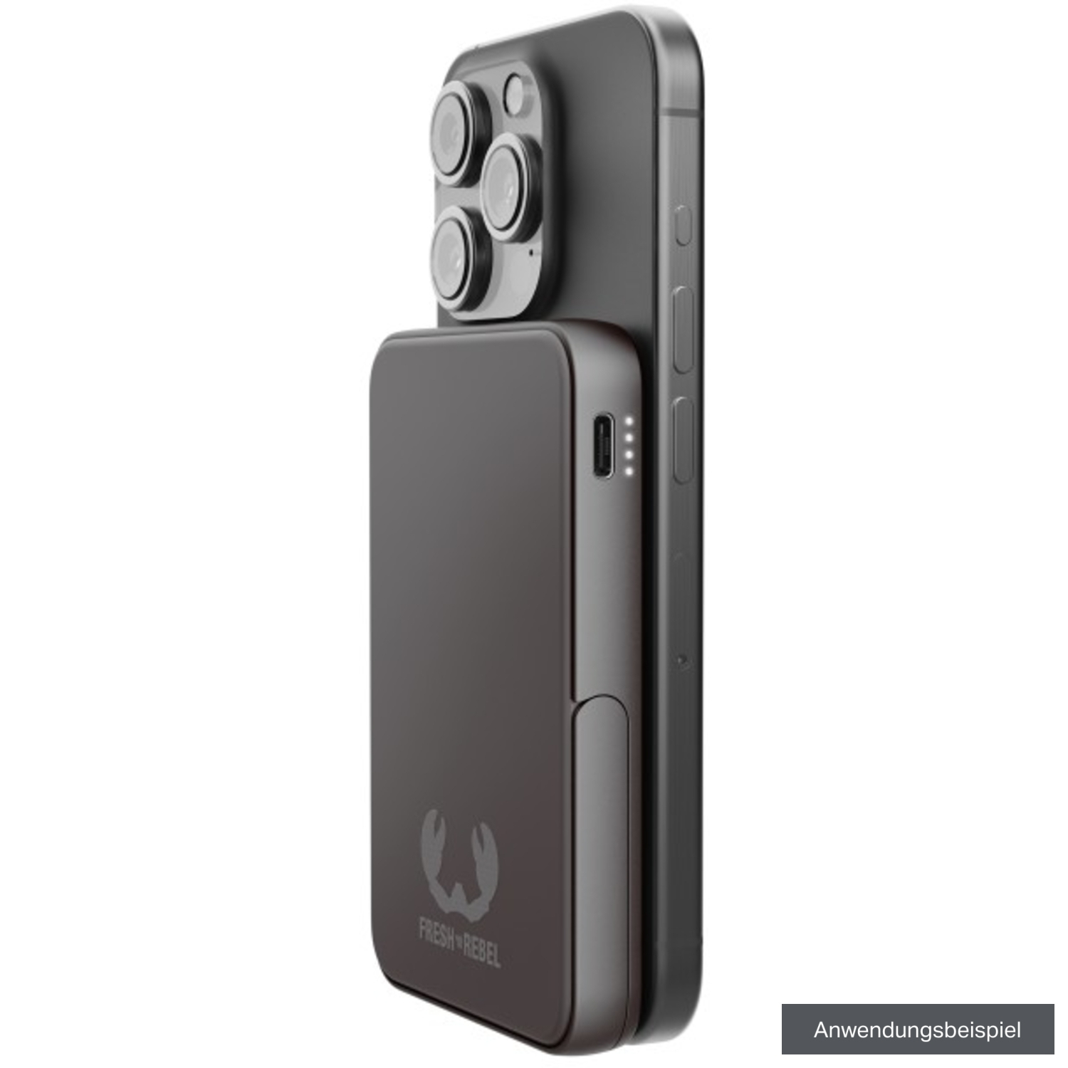 Fresh 'n Rebel Powerbank 5000mAh Magnet Wireless Storm Grey