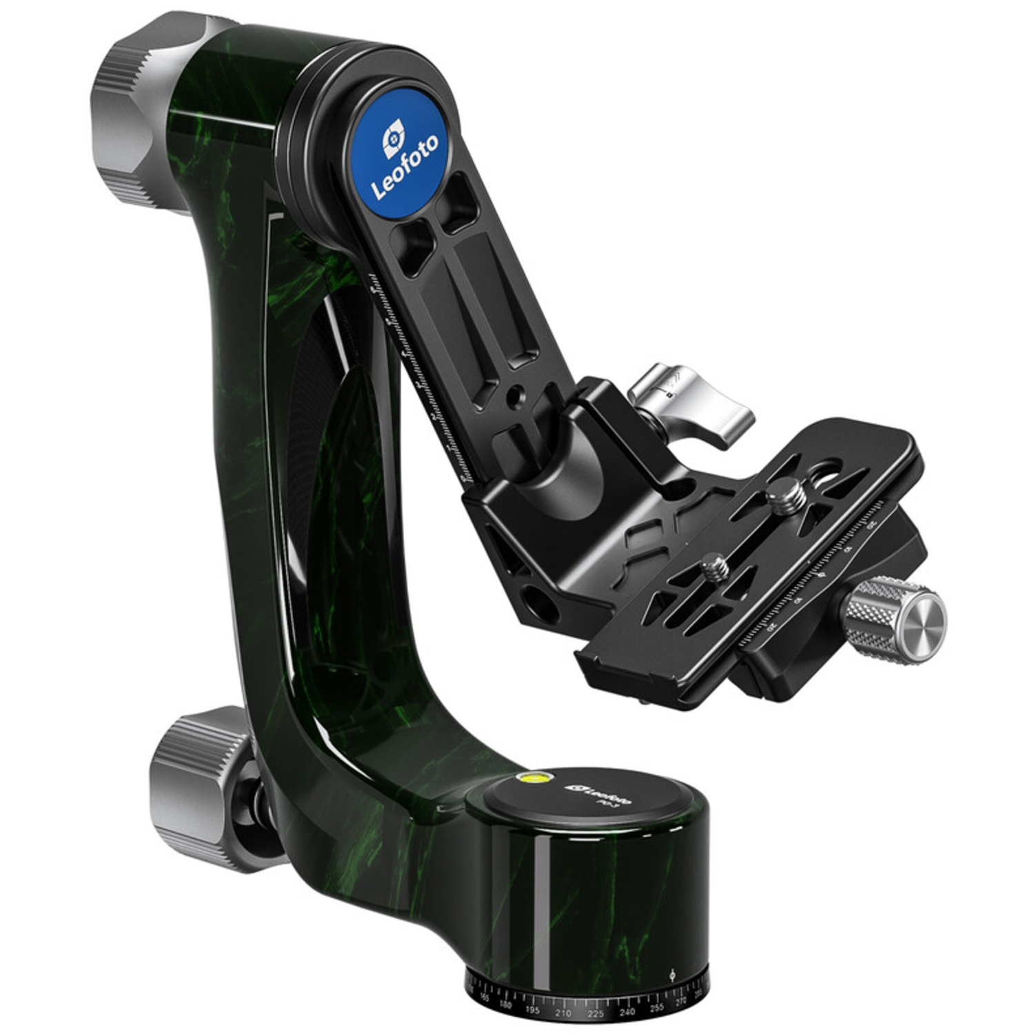 Leofoto Gimbal Head PG-3 aus Carbon schwarz-grün