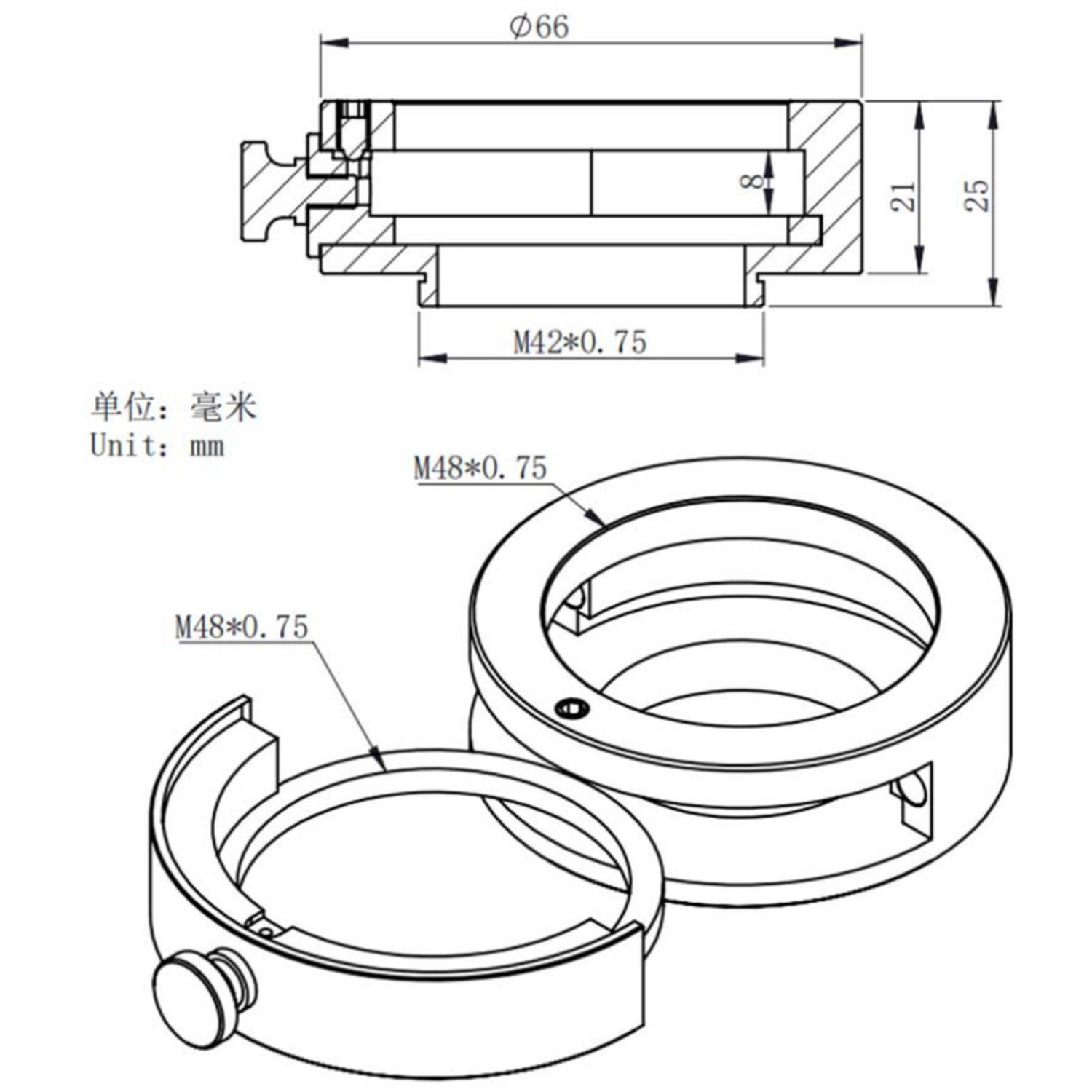 ZWO Filterhalterung mit Filterschublade 2 Zoll