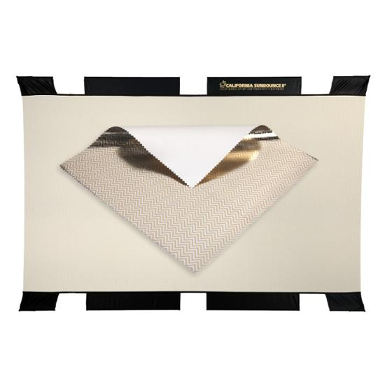 Sunbounce SUN-BOUNCER PRO Bespannung Zebra Gold / Silber - Rückseite Weiss (nahtlos)