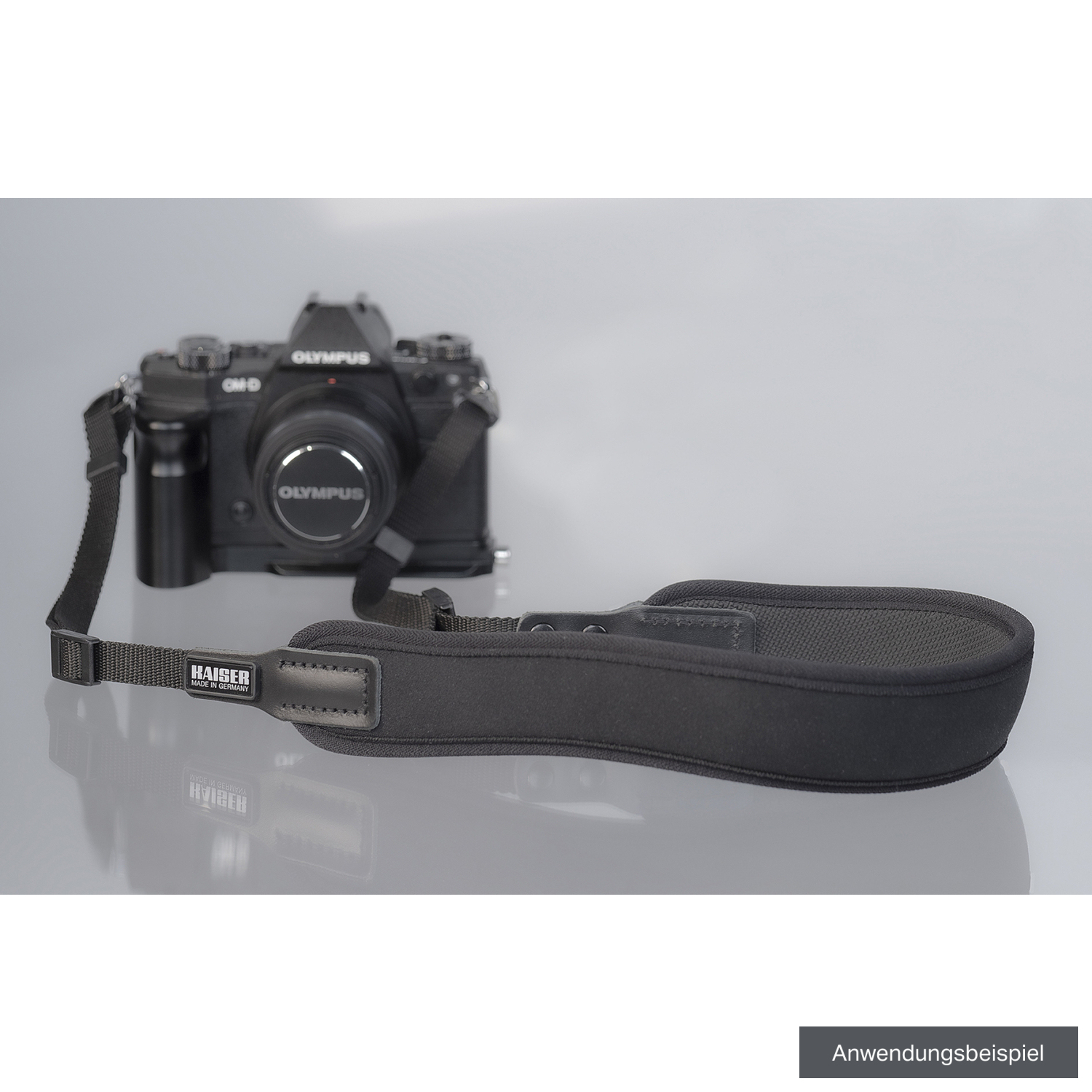 Kaiser Kameragurt Curved PRO Neopren für Kameras und Ferngläser