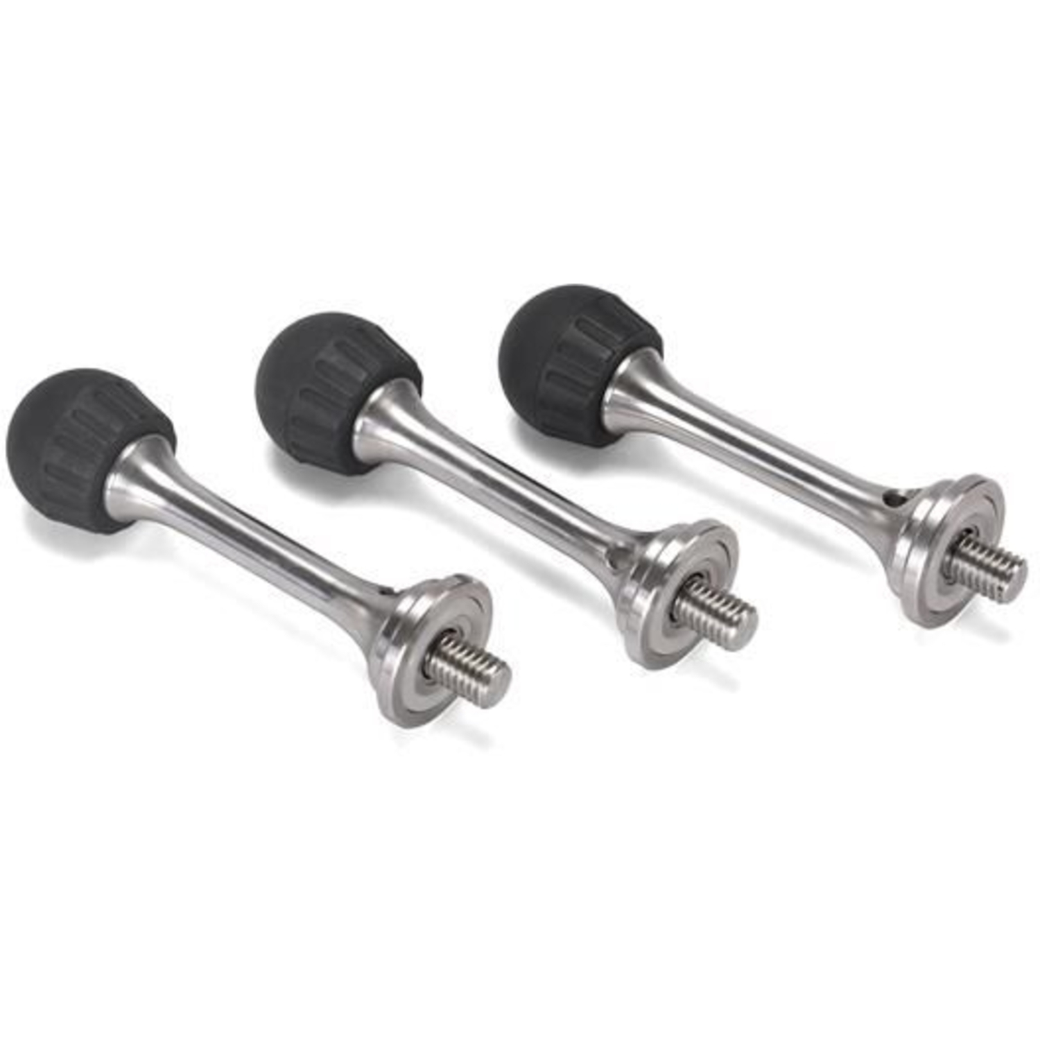 Leofoto TFS Edelstahl-Spikes mit Gummikappen