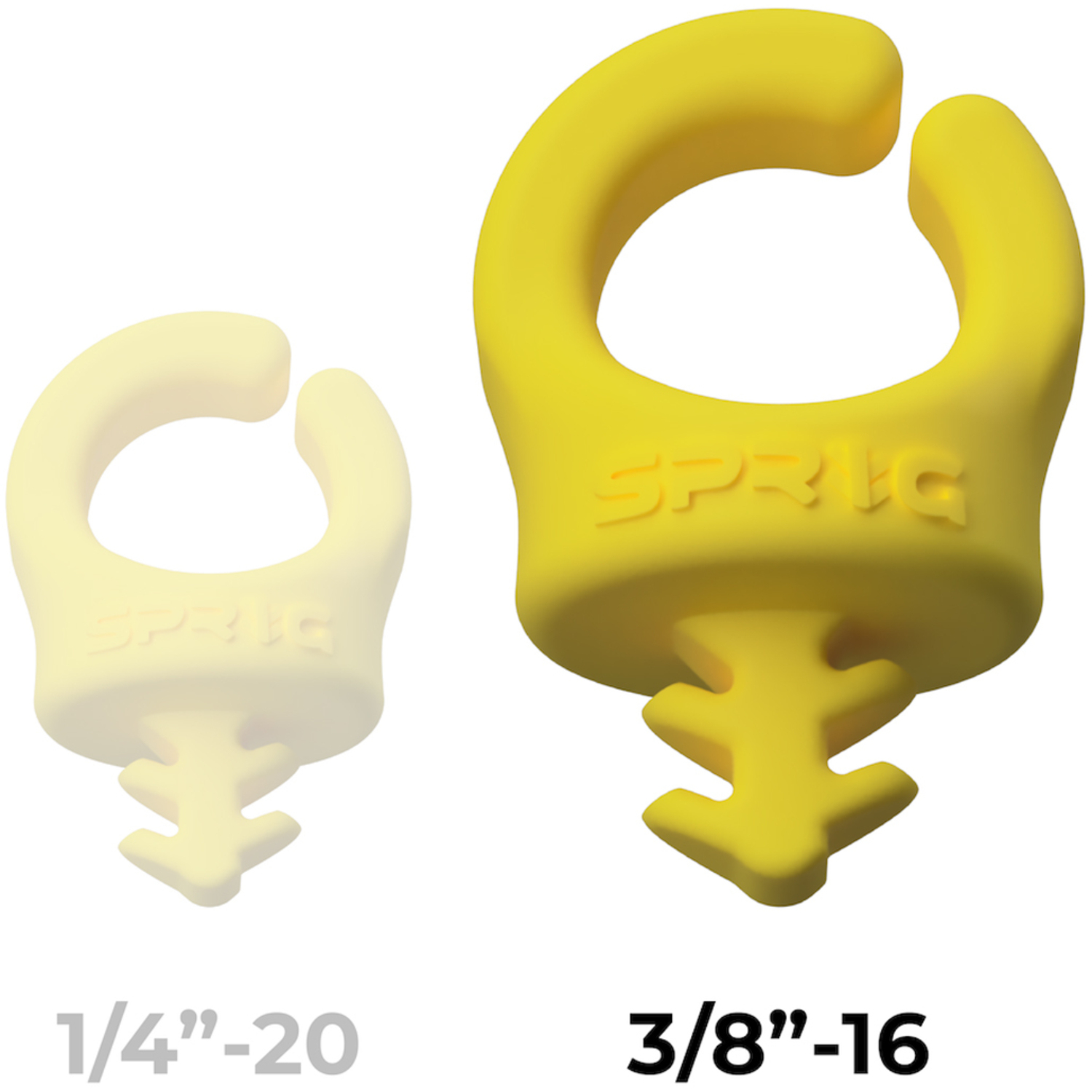 Sprig Gelb (3/8"16) Kabel-Management, 3er-Pack