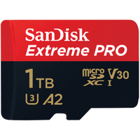 SanDisk Extreme PRO 1TB microSDXC UHS-I V30 mit SD-Adapter