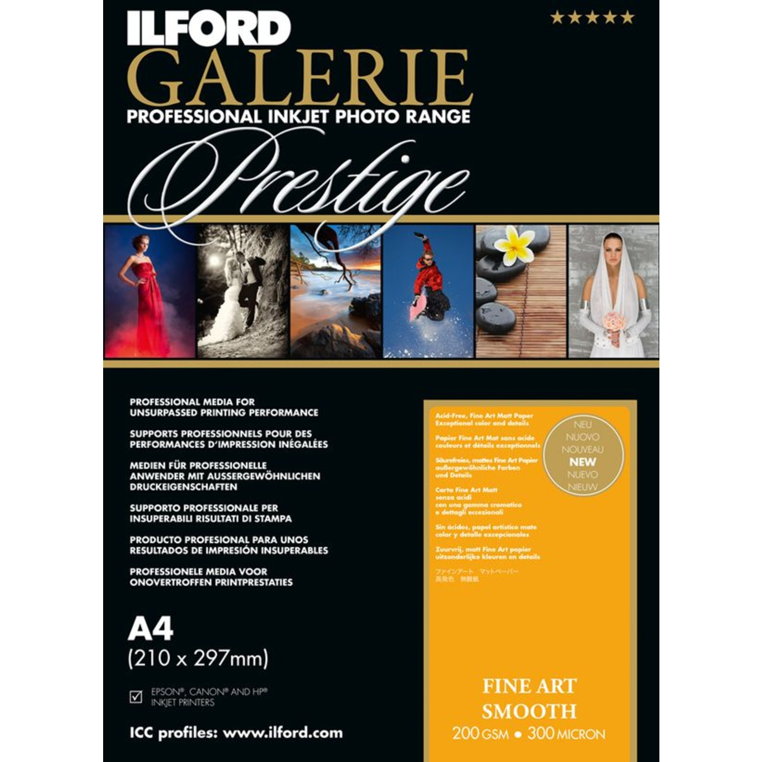 Ilford GALERIE FineArt Smooth 200gsm A4 25 Blatt