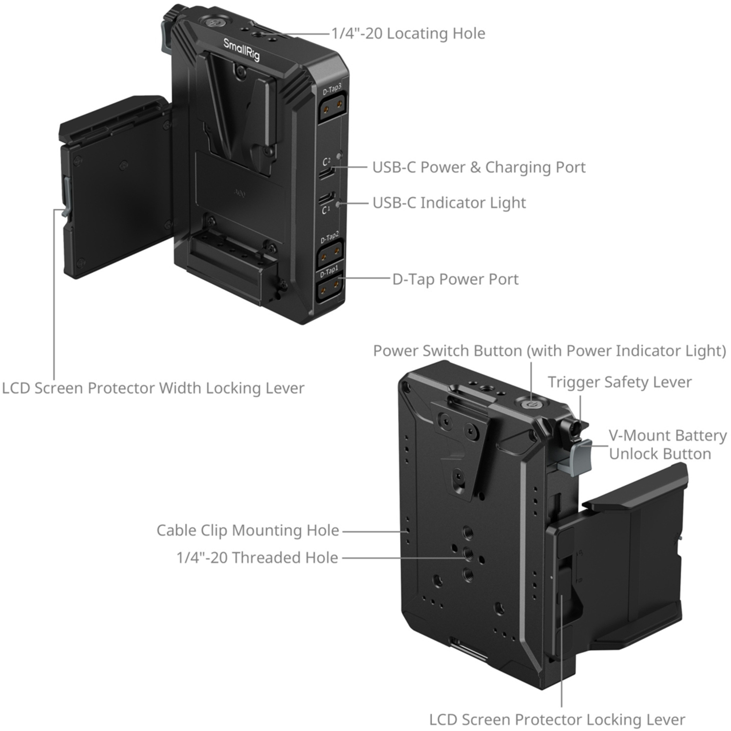 SmallRig V-Mount-Akku-Montageplatte 5228