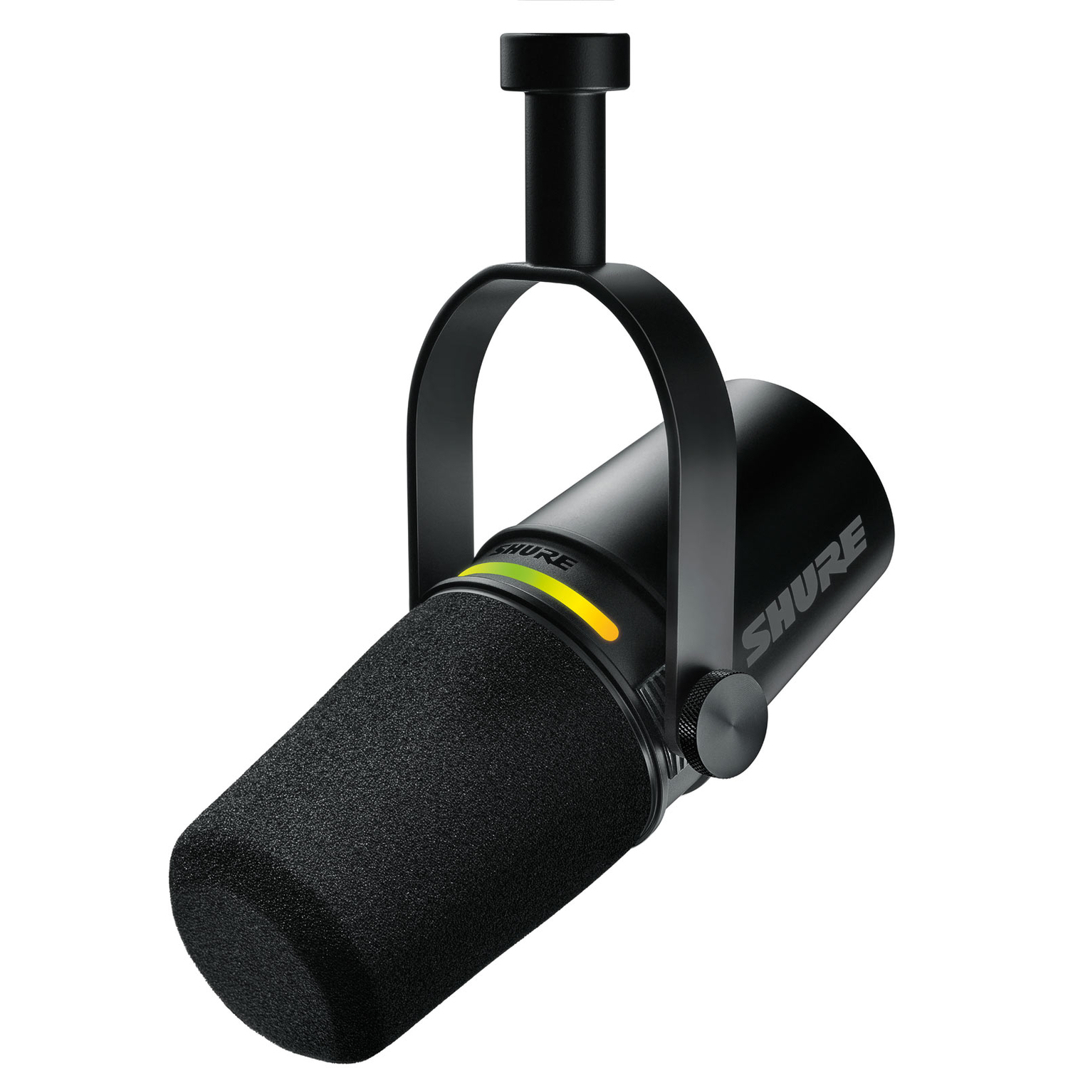 Shure Professionelles Podcast-Mikrofon MV7+-K mit LED-Touchpanel schwarz