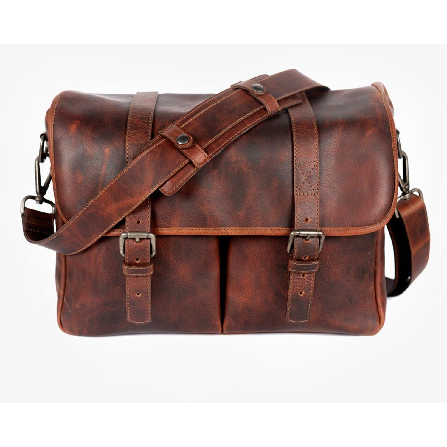 Bronkey Roma Leder Camera Bag Cognac