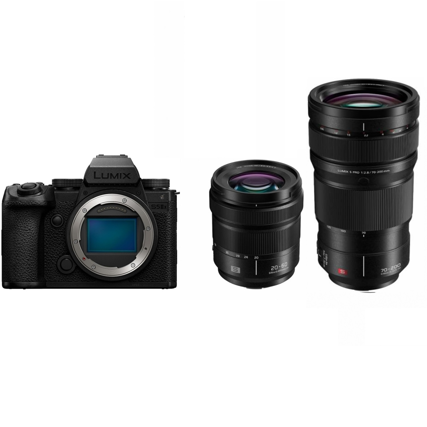 Panasonic LUMIX DC-S5IIX mit LUMIX S 20-60mm F3.5-5.6 und LUMIX S PRO 70-200mm F2.8 OIS