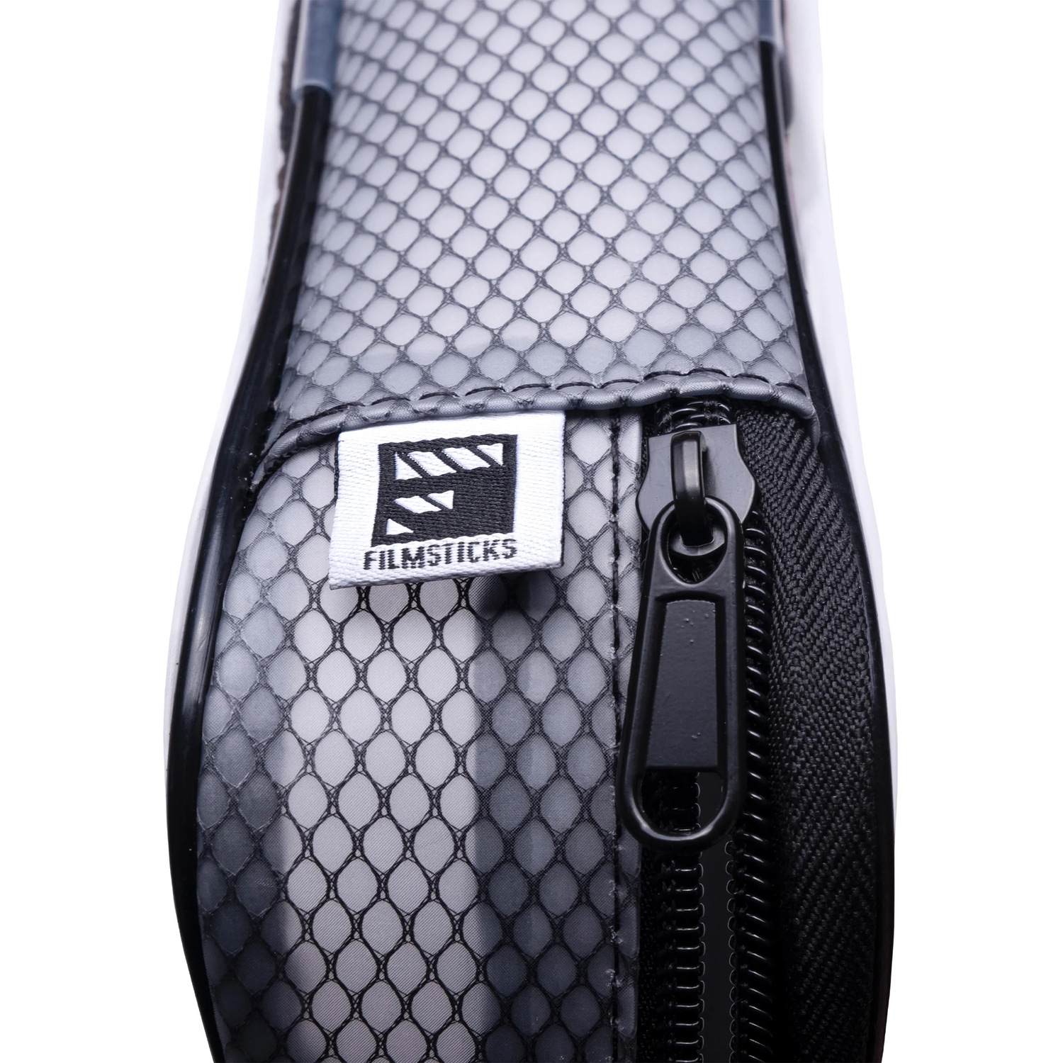 Filmsticks Set mit kleiner, mittlerer und großer transparenter Tasche, schwarz