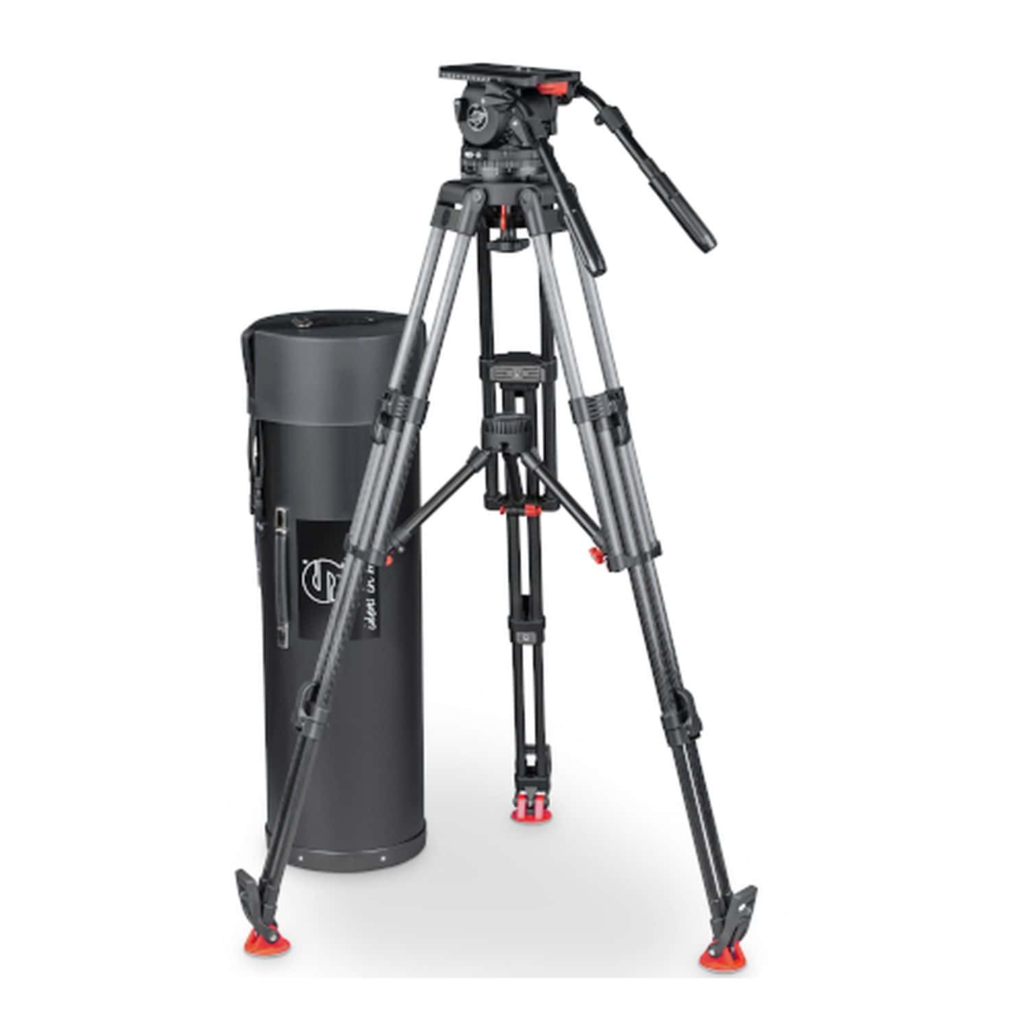 Sachtler SAC2513 System Video 25 Kohlefaser mit Stativkopf, EFP 2 MCF Stativ, Mittelspinne und Abdeckung