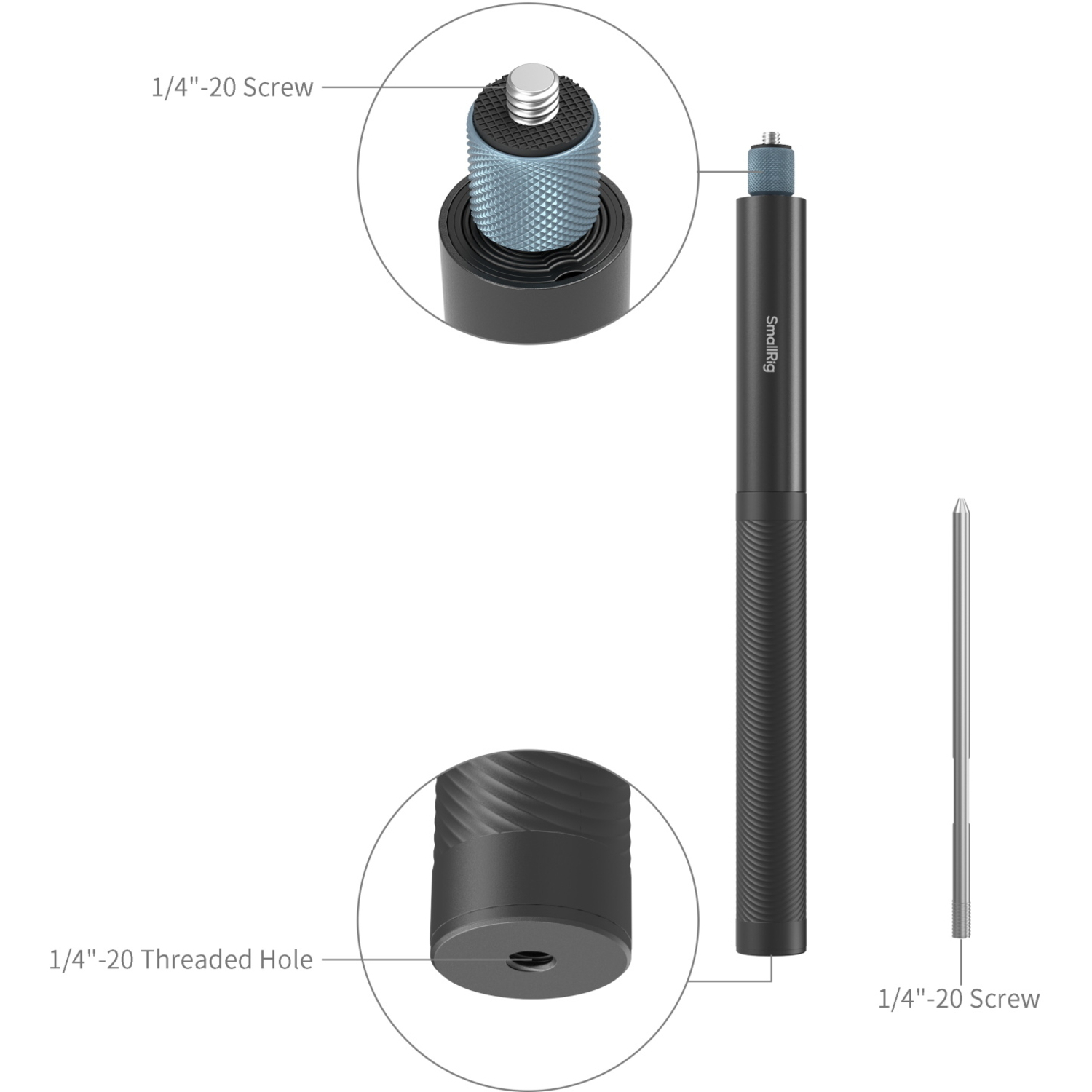 SmallRig Selfie Stick 5270 150cm für Actioncams