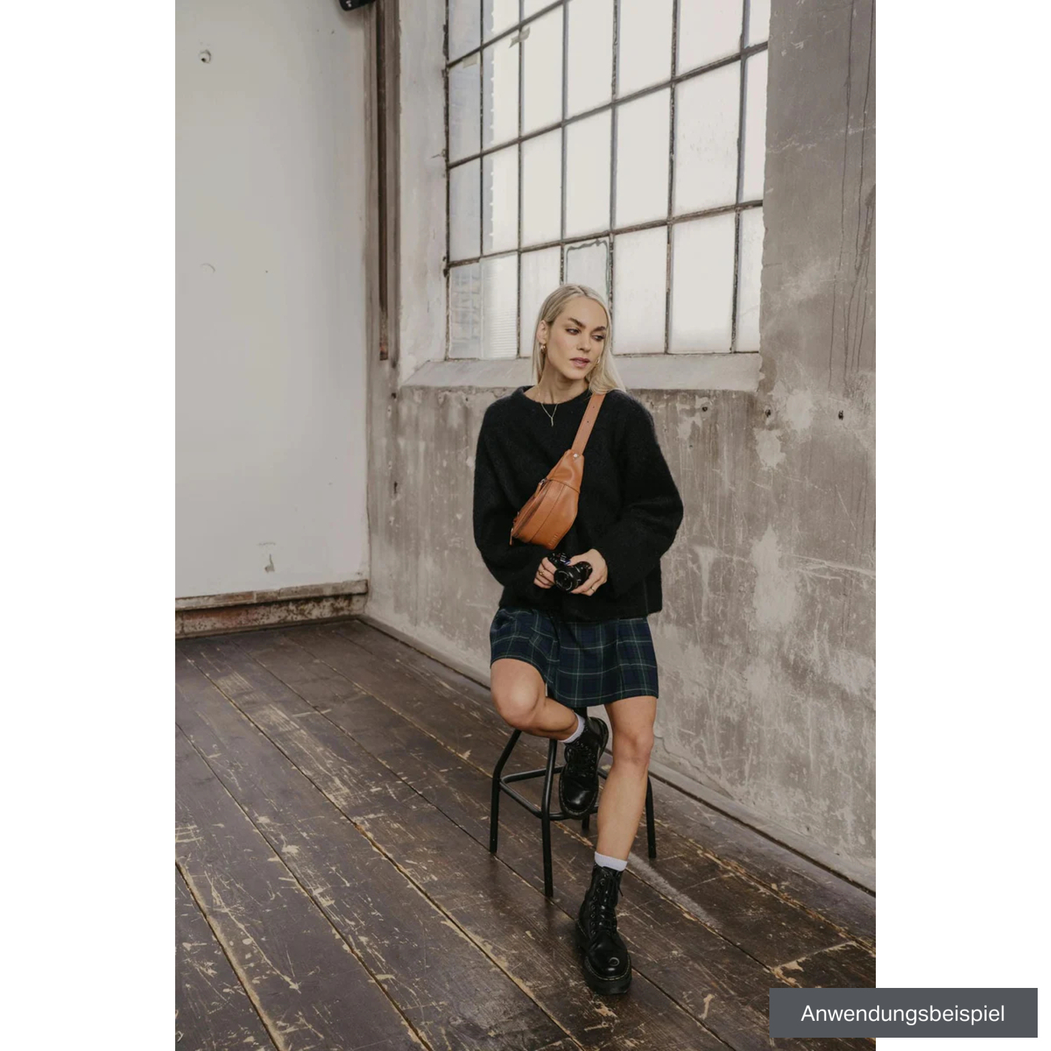 LOULEX Kompakttasche Mini Fanny Pack 2,7L braun