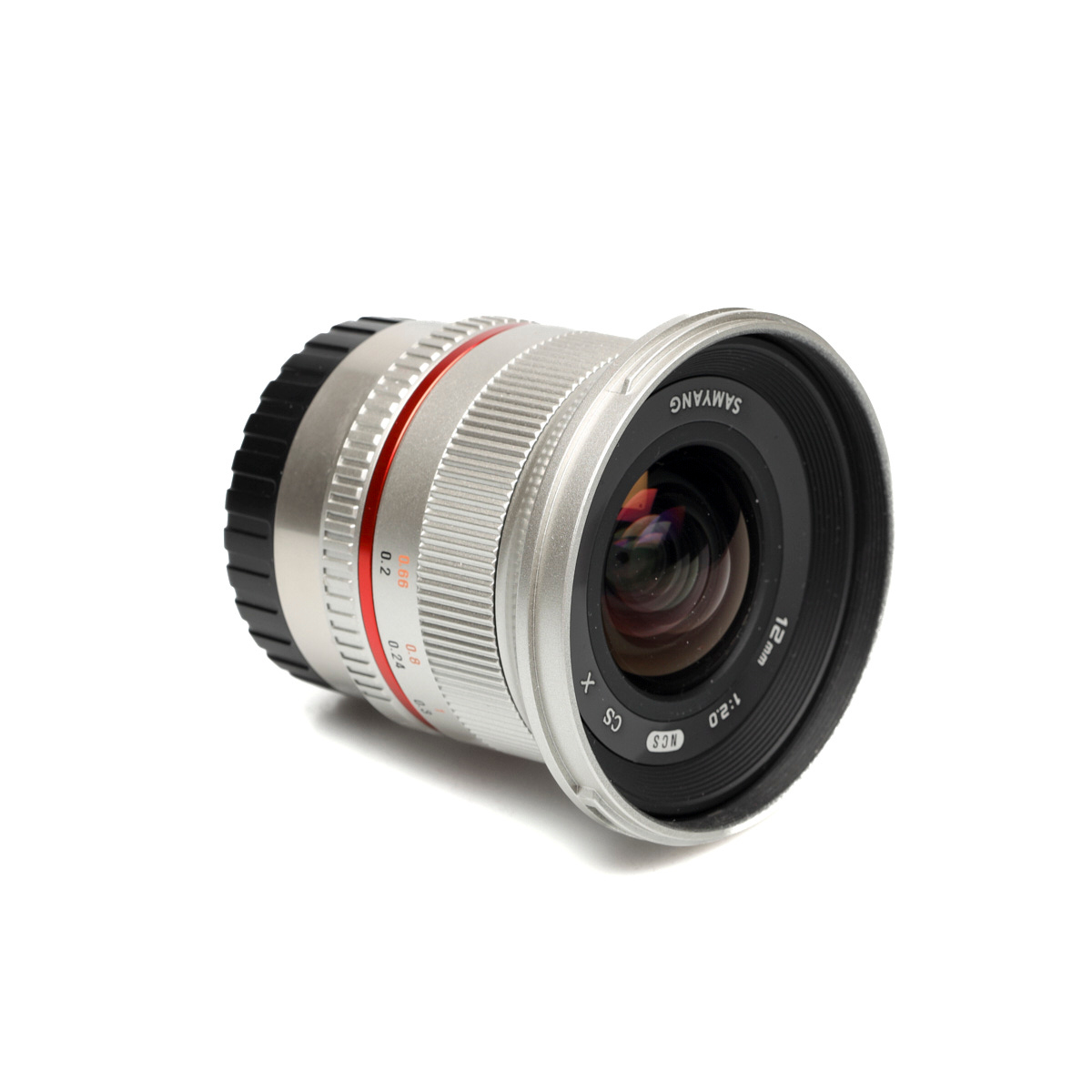 Samyang MF 12mm F2 NCS CS für Fujifilm X-Mount silber gebraucht