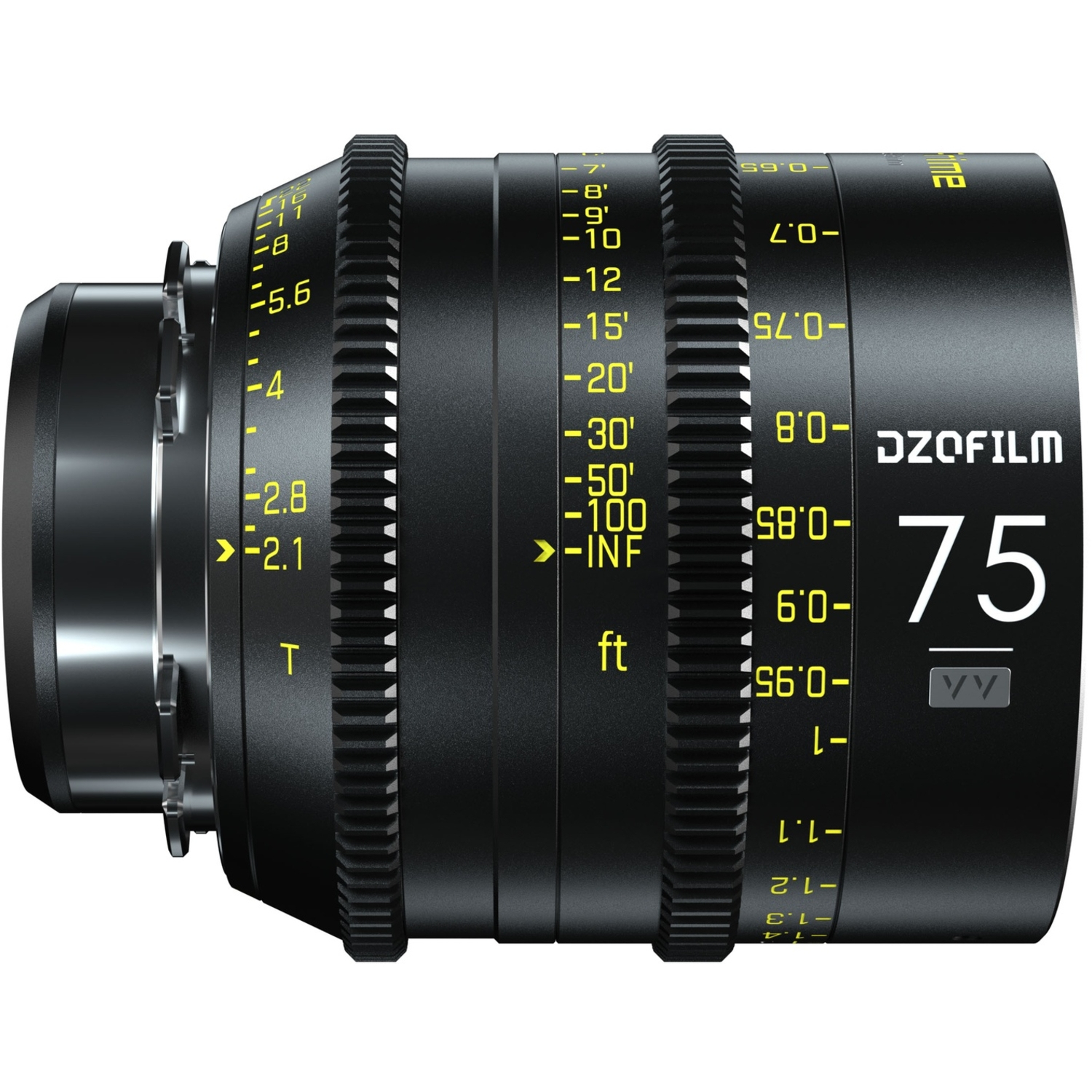 DZOFILM VESPID PRIME 9 Lens Kit 16mm T2.8 und 25/35/40/50/75/90/100/125mm T2.1 (VV/FF) Metric für PL-/EF-Mount