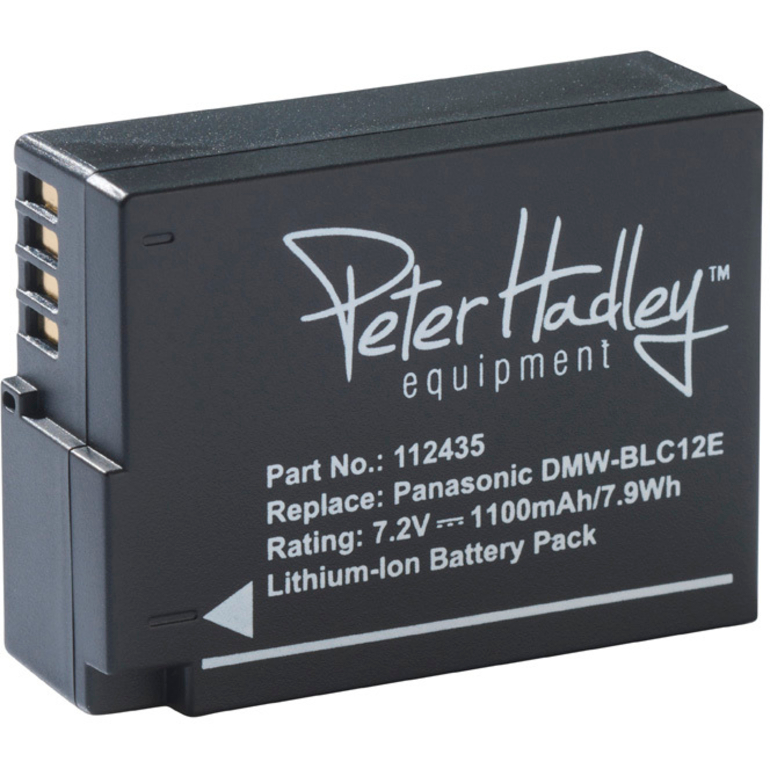 Peter Hadley Akku DMW-BLC12E für Panasonic DMC-GH2, DMC-G und DMC-FZ200