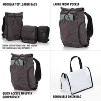 Shimoda Fotorucksack Side Lite 22 Damen schwarz-weiß