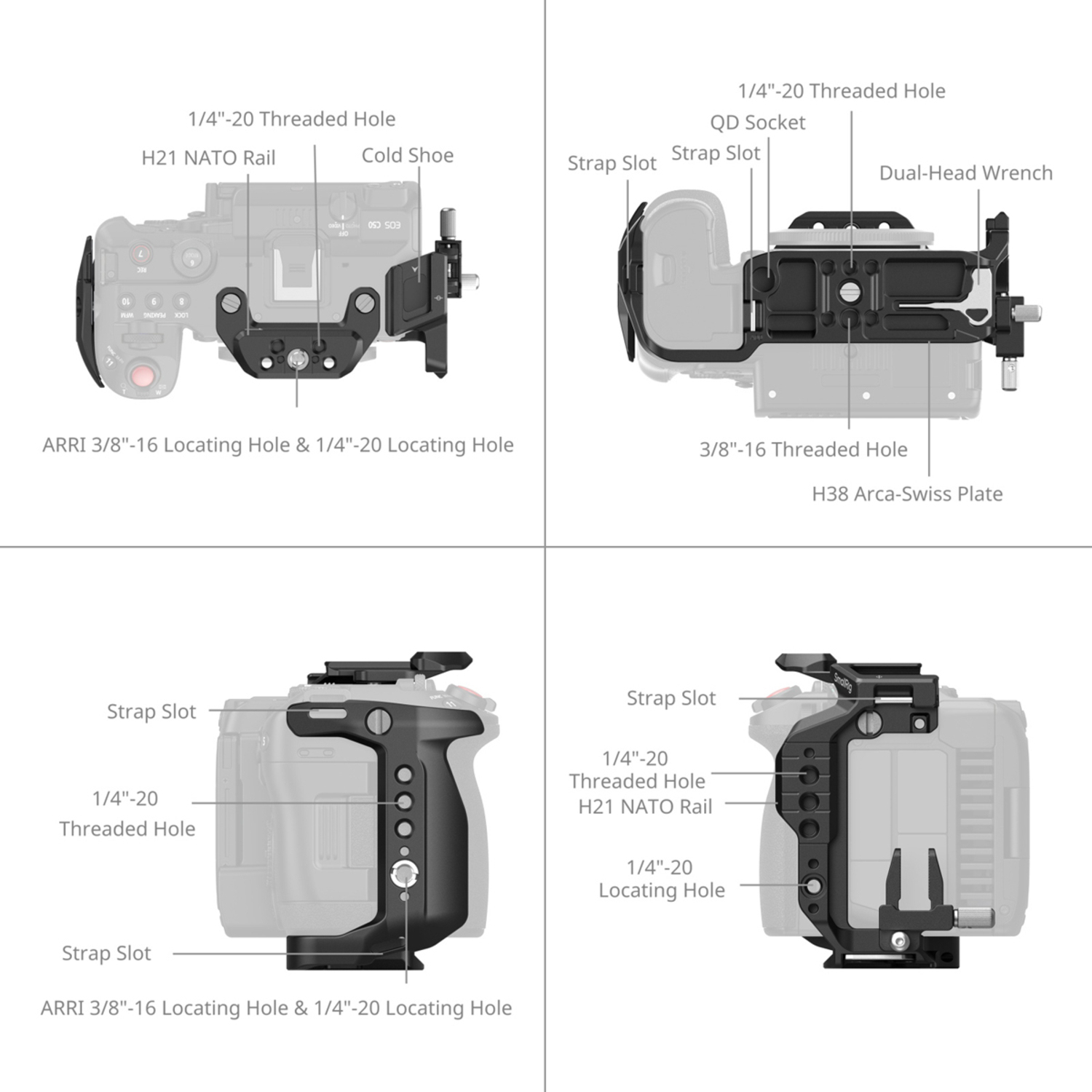 SmallRig Cage 5656 für Canon EOS C50 