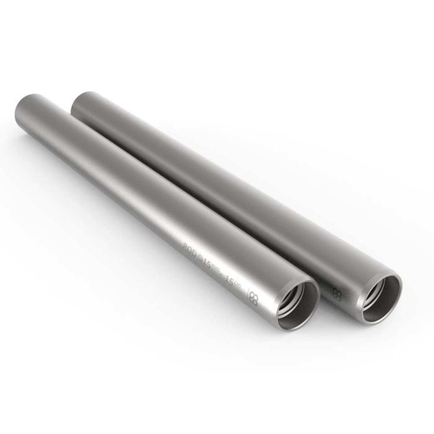 8Sinn 15mm dicke Silver Rods 2 Stück 15cm lang