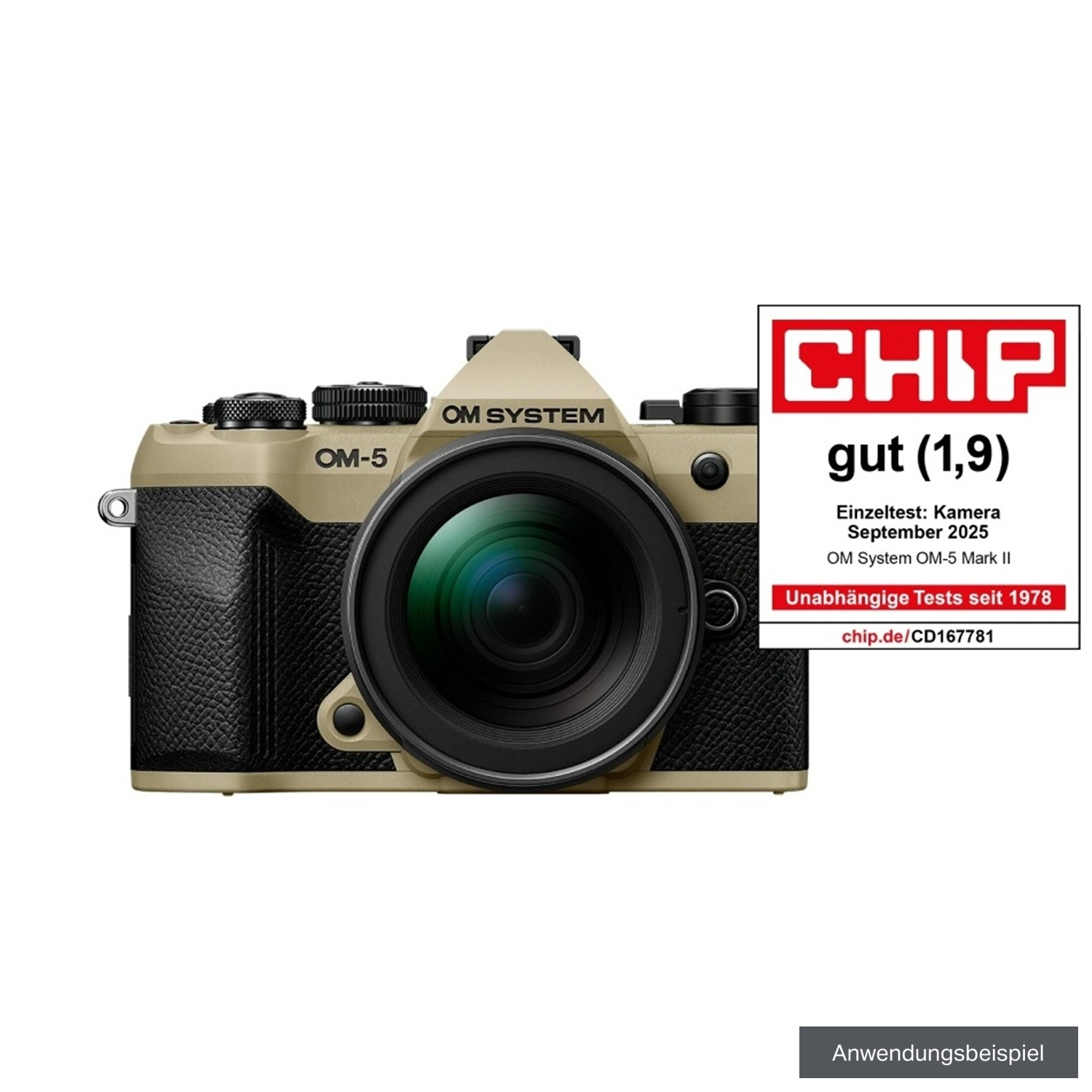 OM System OM-5 Mark II sand-beige