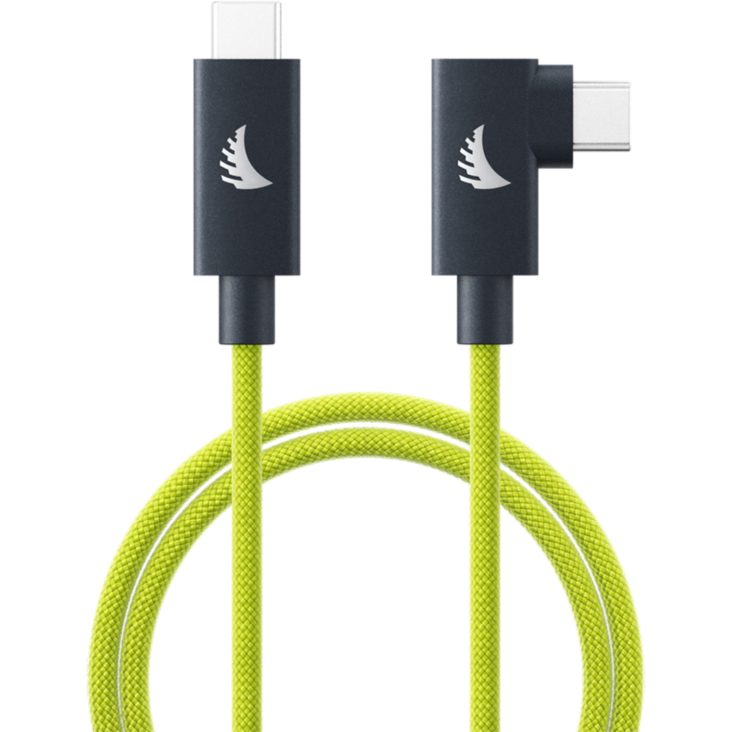 Angelbird Right-Angle Solid Flex USB-C 4.0 Kabel 2m lime