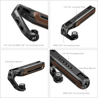 SmallRig Oberer Holzgriff mit 1/4"-20 und ARRI 3/8"-16 Fixierschraube 5252
