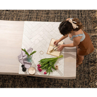 V-Flat World Duo Board Zigzag Marble White/Zigzag Marble Black