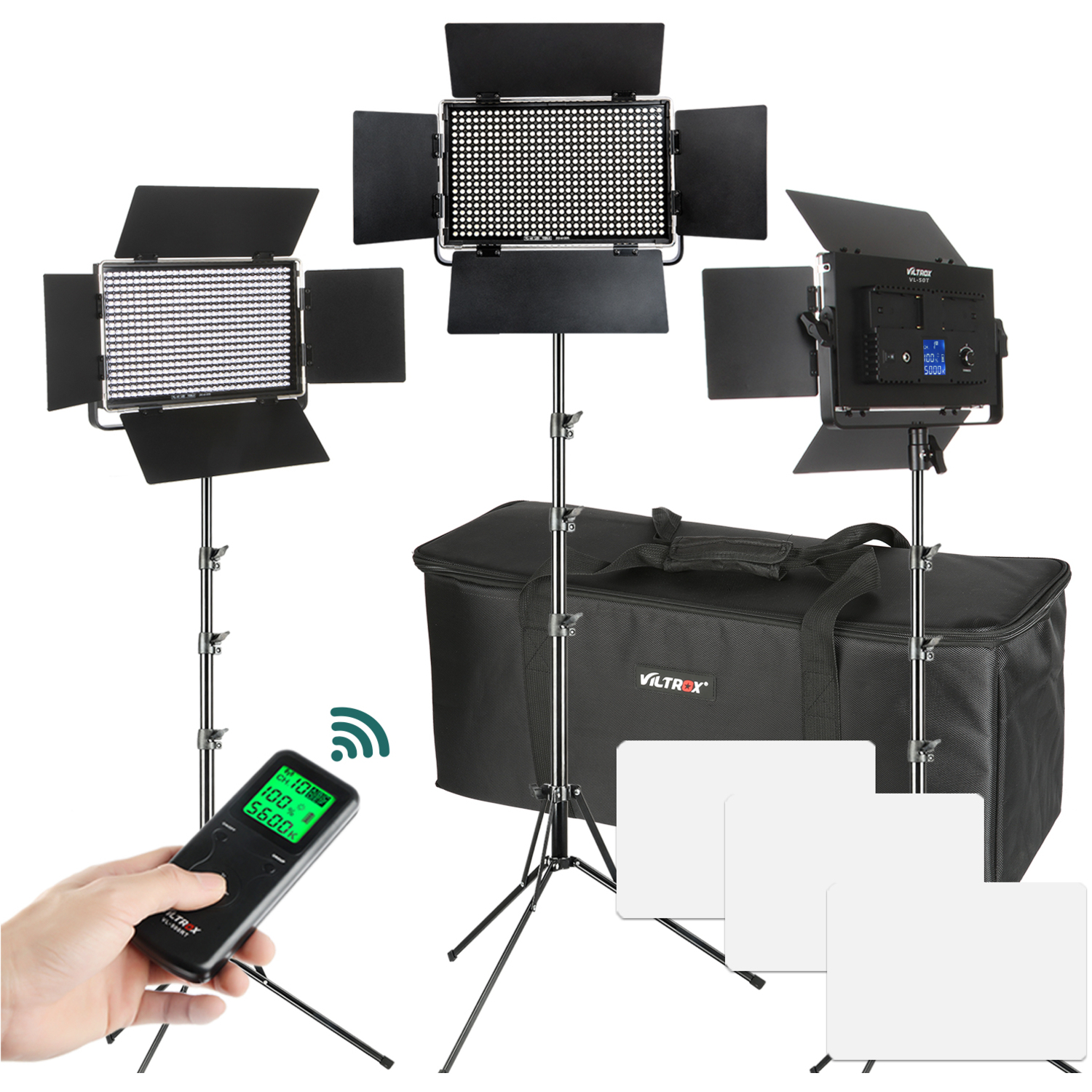 Viltrox VL-S50T LED-Licht Triple Kit