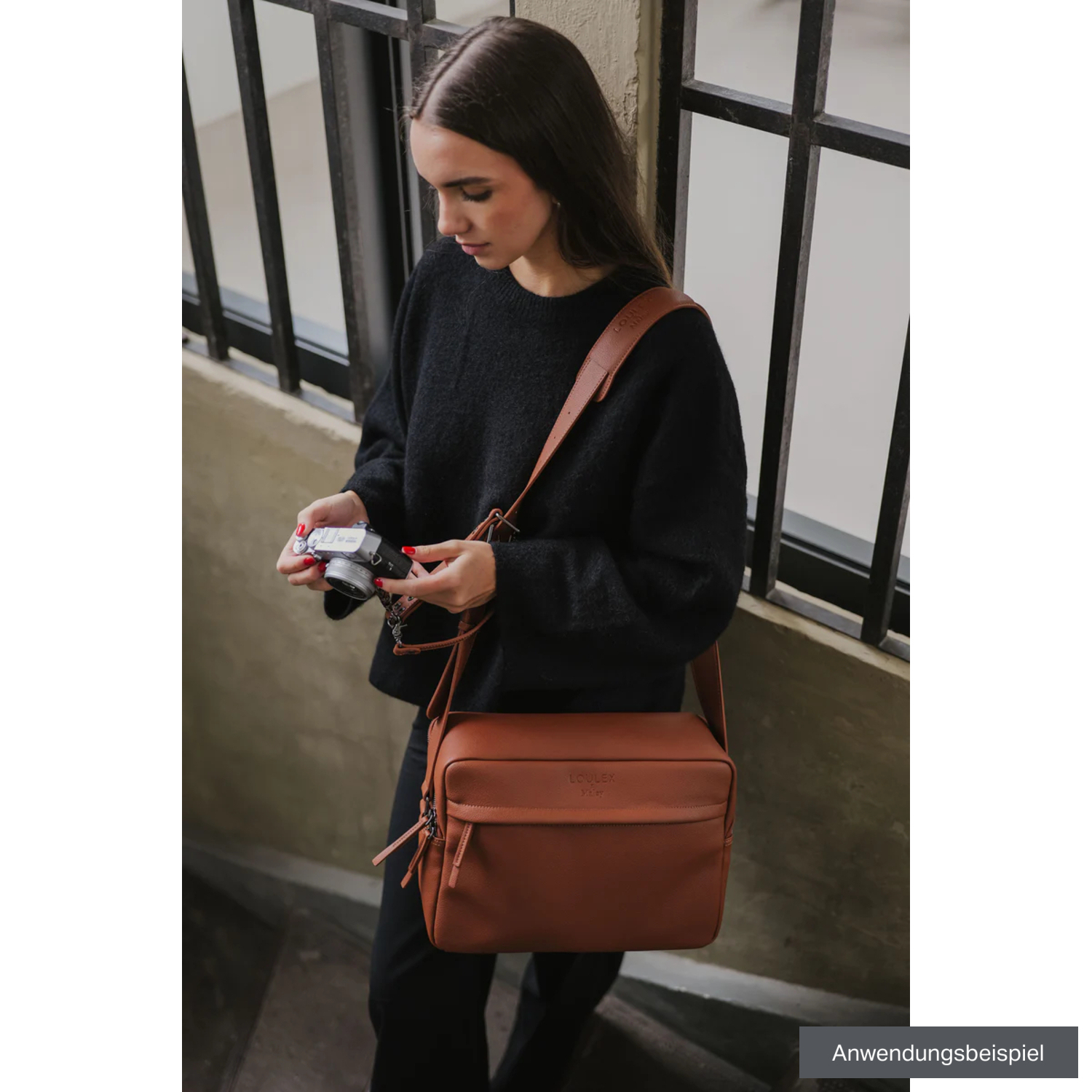LOULEX x MALEY Umhängetasche XL-Organizer Bag 12,1L braun