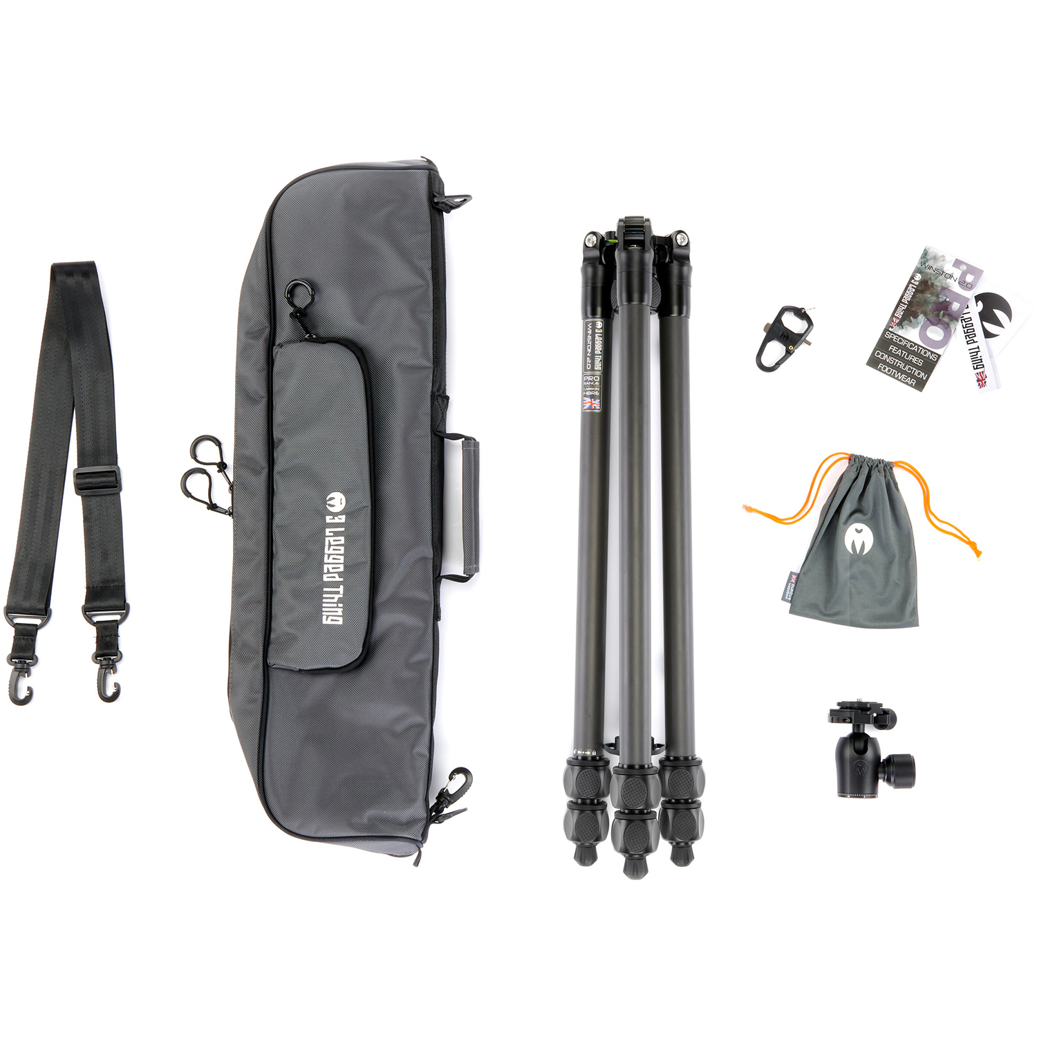 3 Legged Thing Pro 2.0 Winston mit Kugelkopf AirHed Pro Schwarz