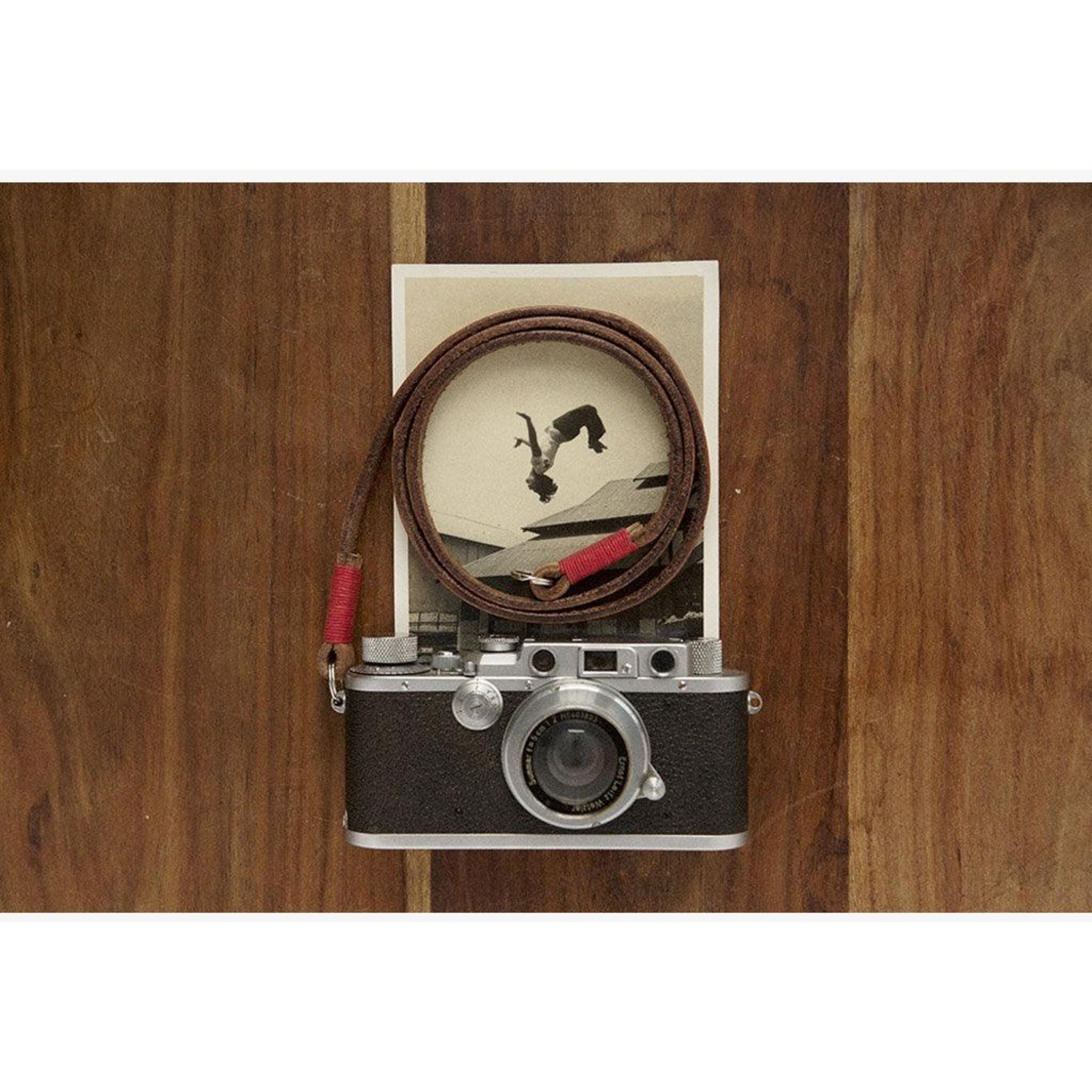 Bronkey Kameragurt Tokyo #103 Leder 120cm Tanned-rot