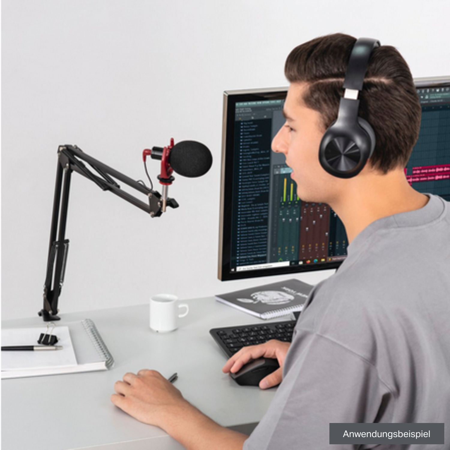 Hama Flexibler Gelenkarm 700 II mit Smartphone-Halter und Tischklemme 