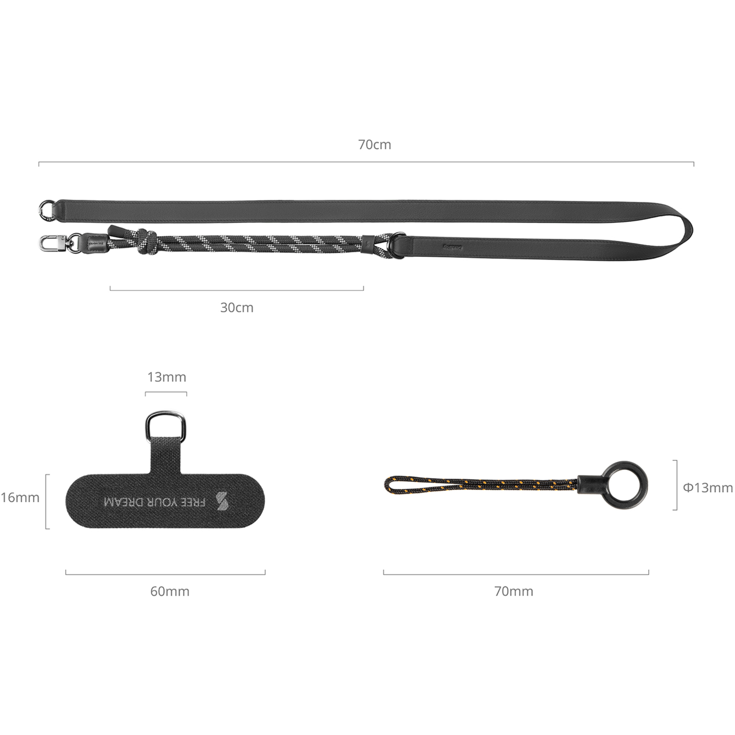 SmallRig Schultergurt FilMov 4989 schwarz für Smartphones