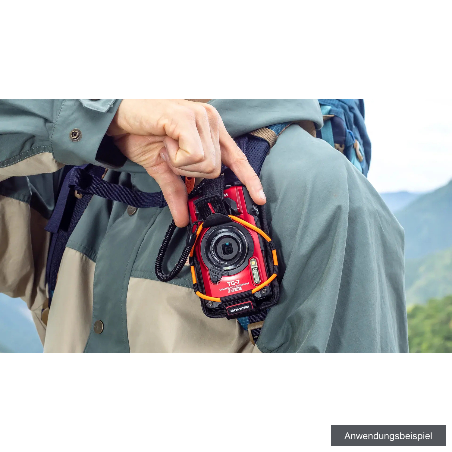 OM System Sporthalterung CSCH-123 TG orange für Tough Kameras