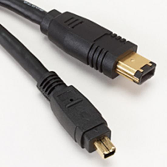 Calumet FireWire Kabel (IEEE1394) 400 Mbps 2,4 Meter (6-pin auf 4-pin)