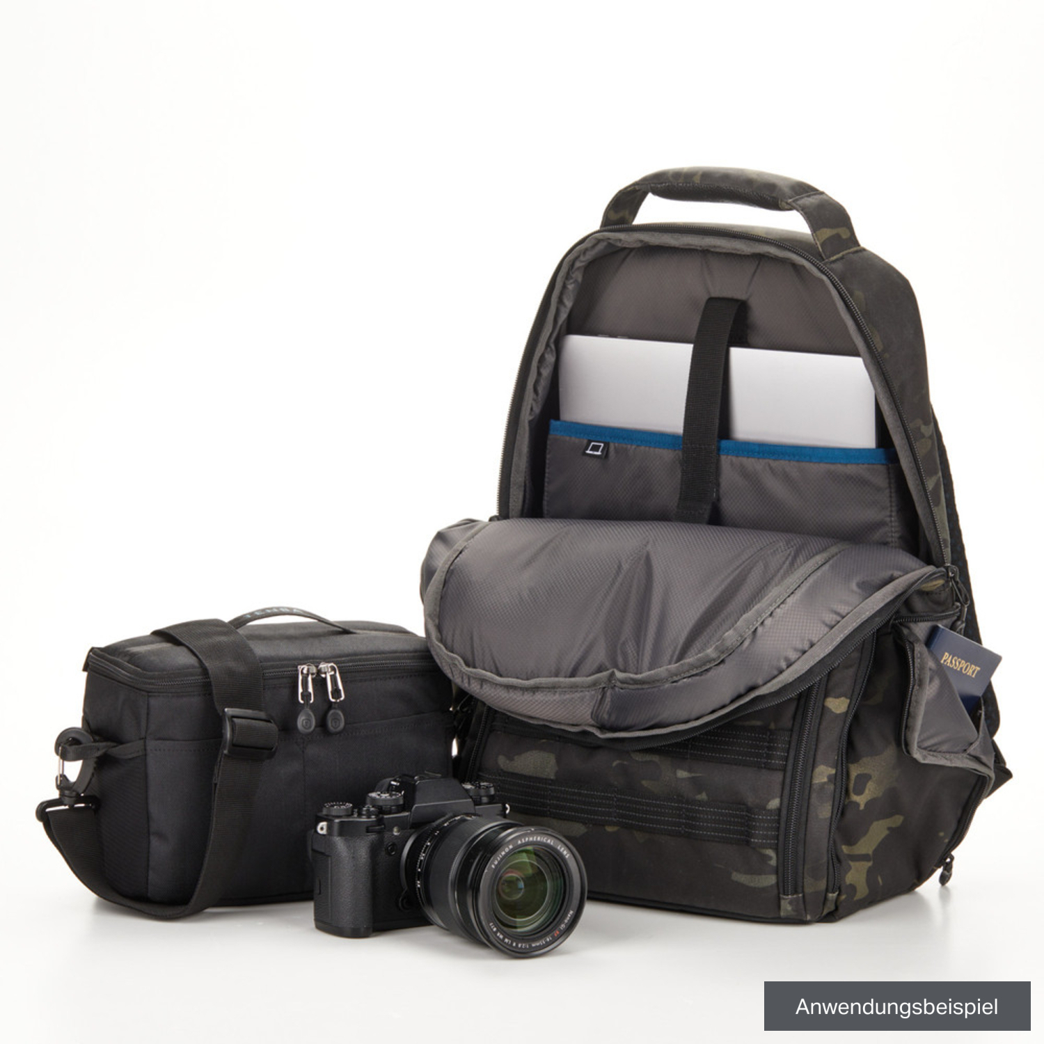 Tenba Axis v2 16L Road Warrior Rucksack MultiCam, Schwarz